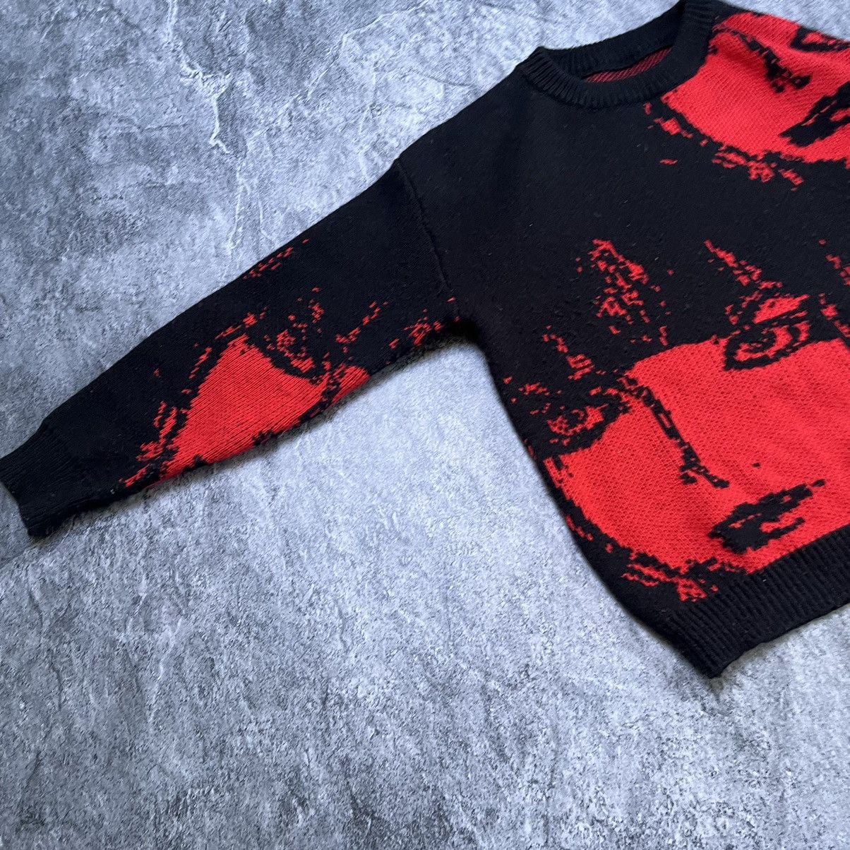 Japanese Brand × Vintage Vintage Avant Garde Knitted Graphic Sweater Anime Opium Style Size US S / EU 44-46 / 1 - 4 Thumbnail