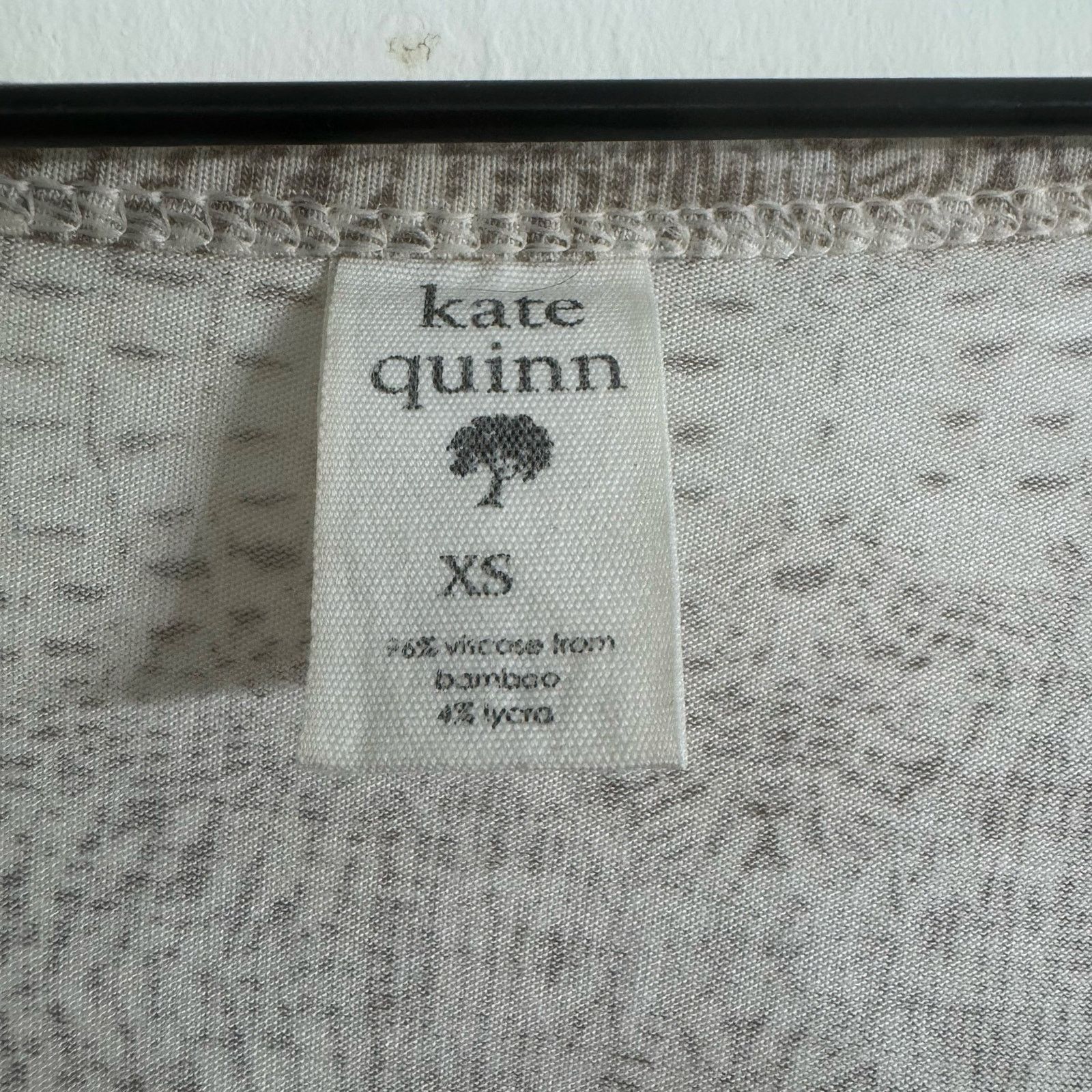 Other Kate Quinn Women’s Relaxed Lounge Henley Tee Neutral Croc XS Size XS / US 0-2 / IT 36-38 - 3 Thumbnail