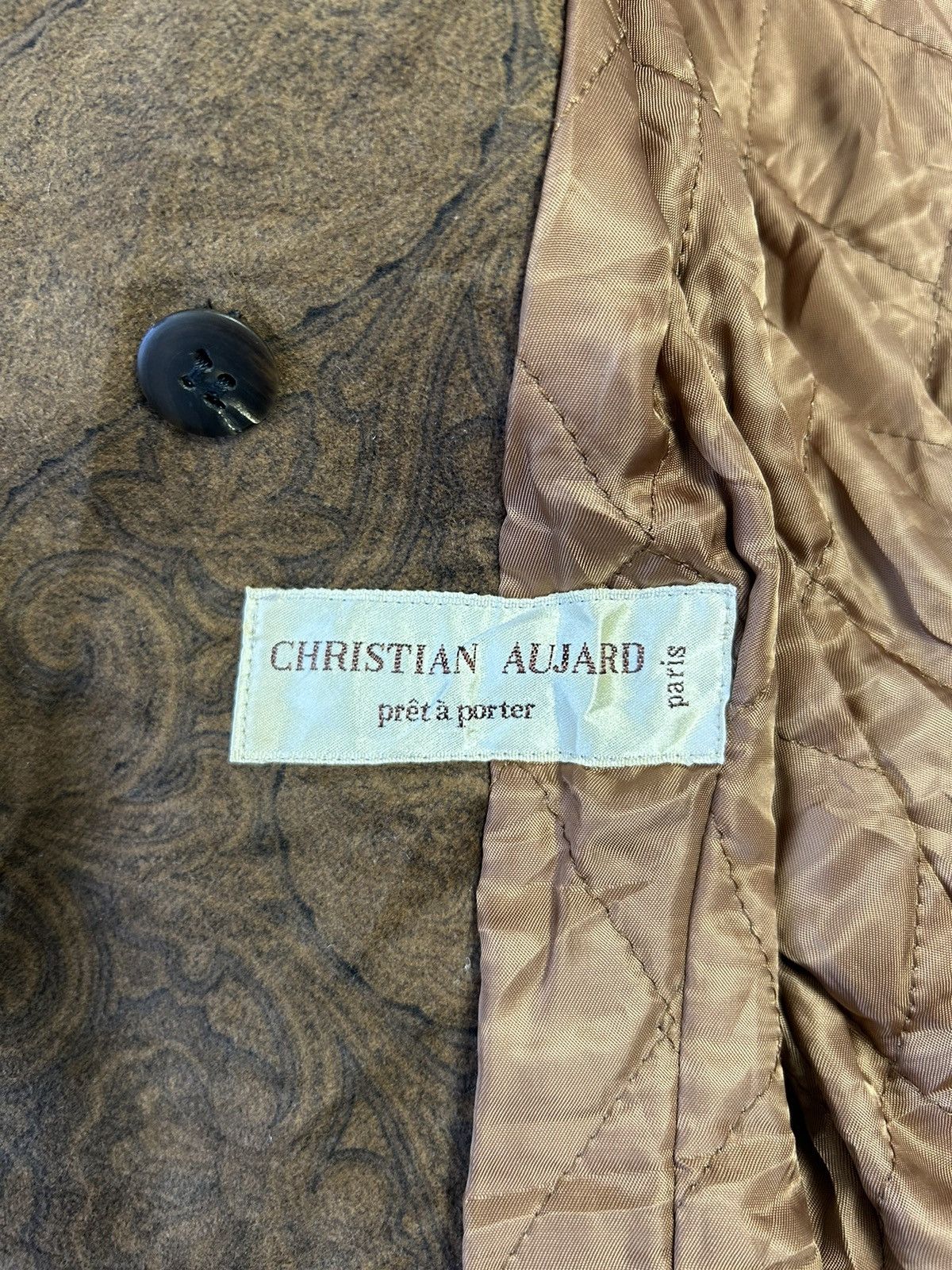 Japanese Brand × Seditionaries × Vintage CHRISTIAN AUJARD CROP BROWN SUEDE JACKET Size ONE SIZE - 5 Thumbnail