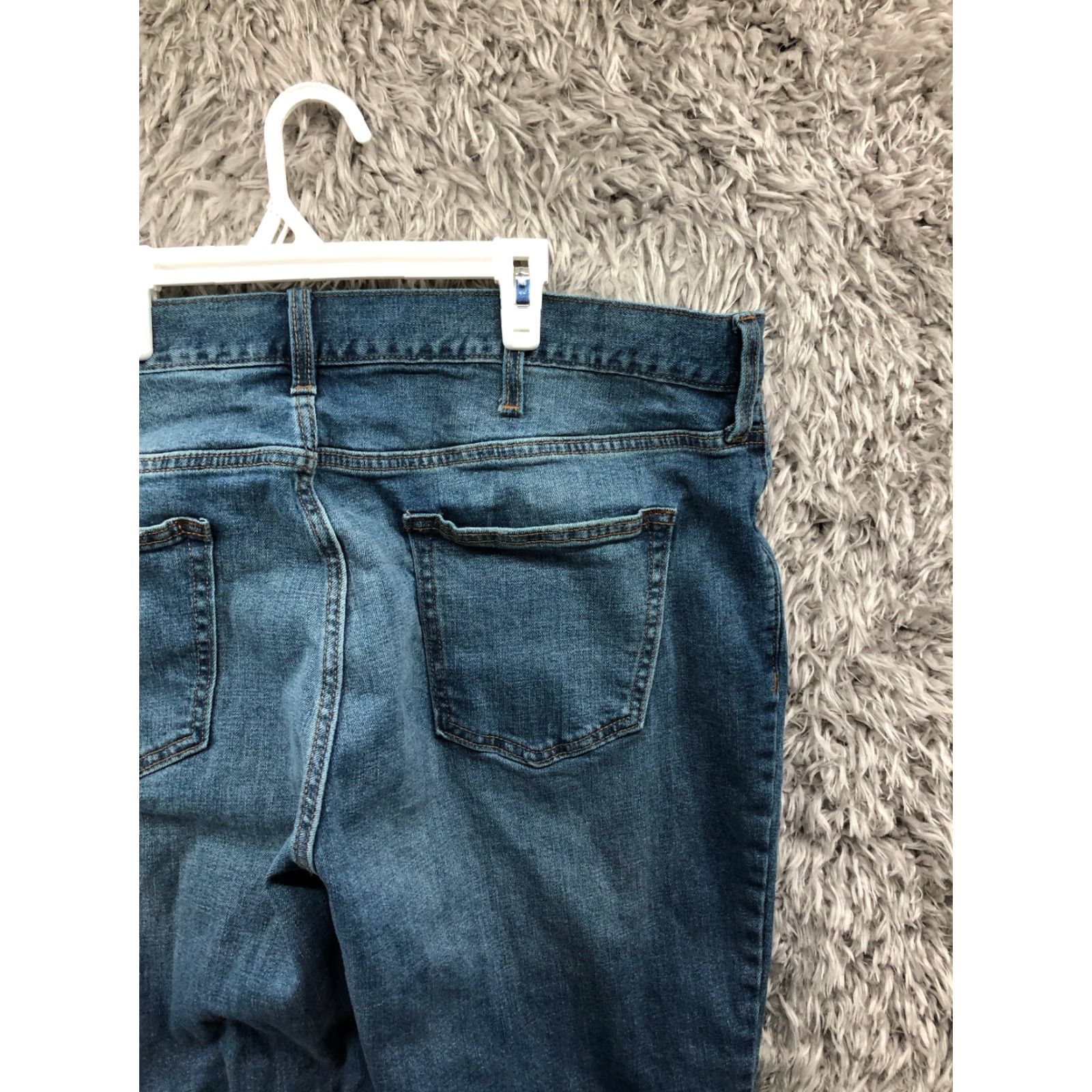 Old Navy Old Navy Jeans Mens 40x30 Slim Straight Dark Wash Blue Denim Jeans Size US 40 / EU 56 - 6 Thumbnail