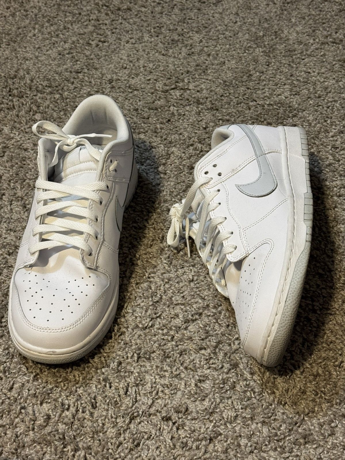 Nike Nike Dunk Low Retro White Pure Platinum Size US 10.5 / EU 43-44 - 4 Thumbnail