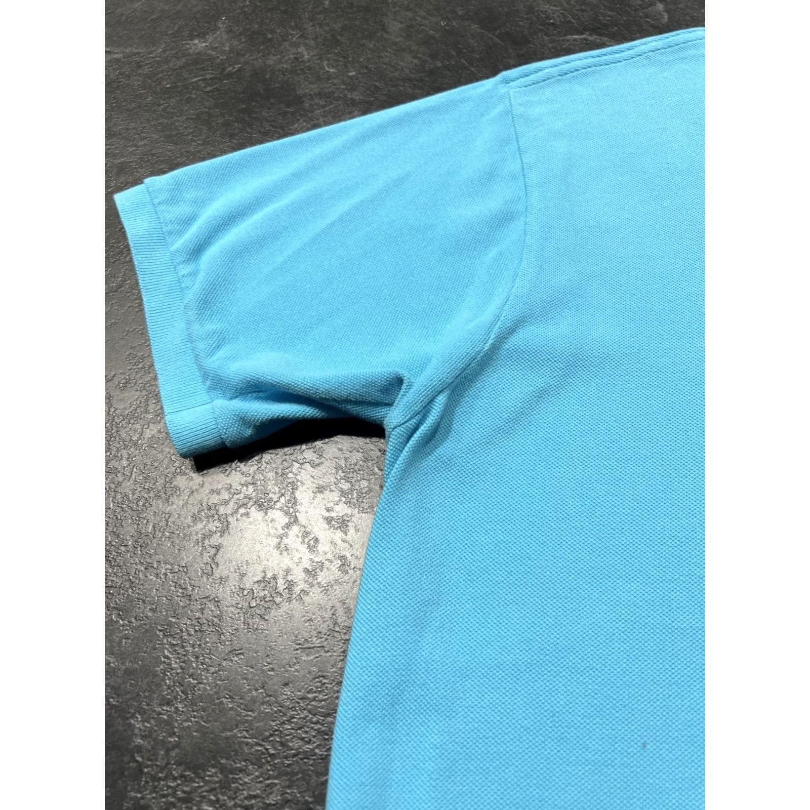 Lacoste VINTAGE Lacoste Polo Shirt XL Aqua Blue Short Sleeve Collared Button-Up Sports Men G Size US XL / EU 56 / 4 - 4 Thumbnail