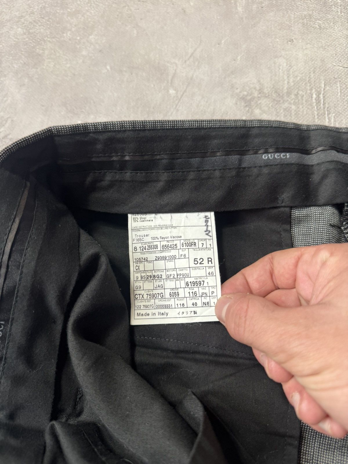 Gucci Gucci Distressed Trouser Pants Size 52R - 15 Thumbnail