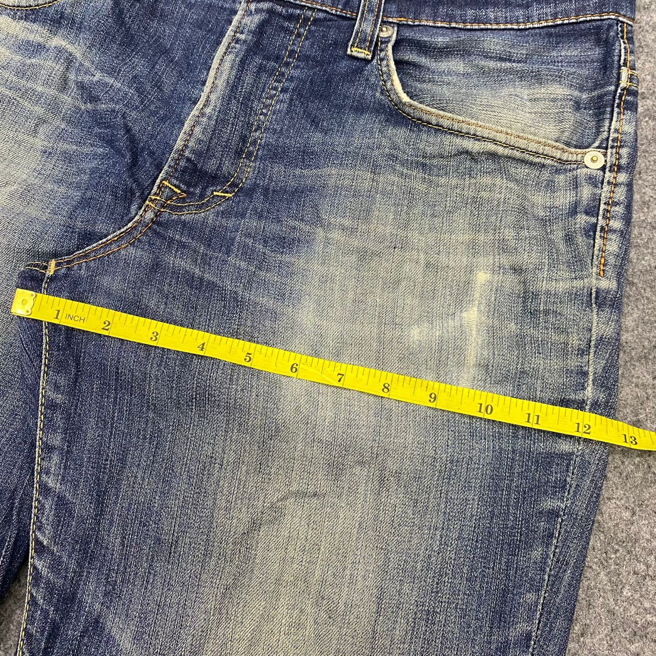 Edwin 💥Best Offer💥Vintage Edwin 503 Blue Trip Distressed Denim Size US 36 / EU 52 - 6 Thumbnail