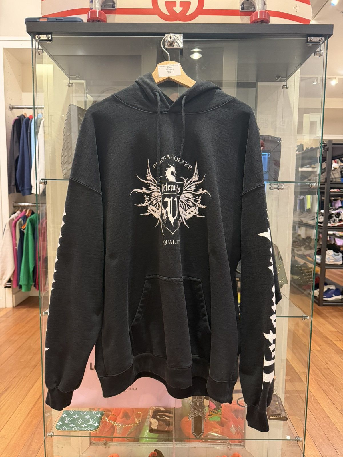Vetements Vetements Gothic Black Label Hoodie Size US M / EU 48-50 / 2 - 1 Thumbnail
