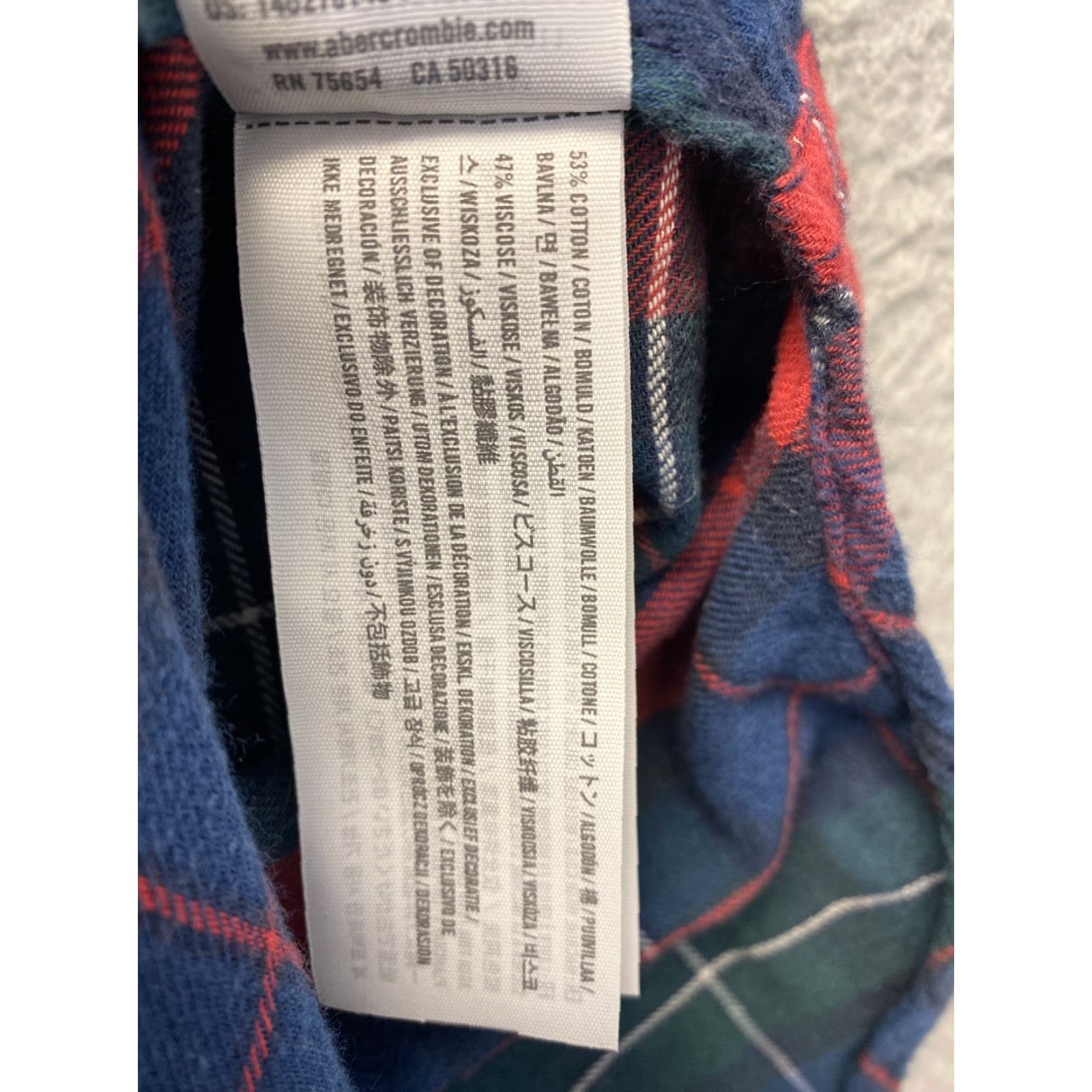 Abercrombie & Fitch Abercrombie & Fitch Button-Up Shirt Womens Size S Multicolor Plaid Long Sleeve Casual Cotton Flannel with Pockets Size S / US 4 / IT 40 - 5 Thumbnail