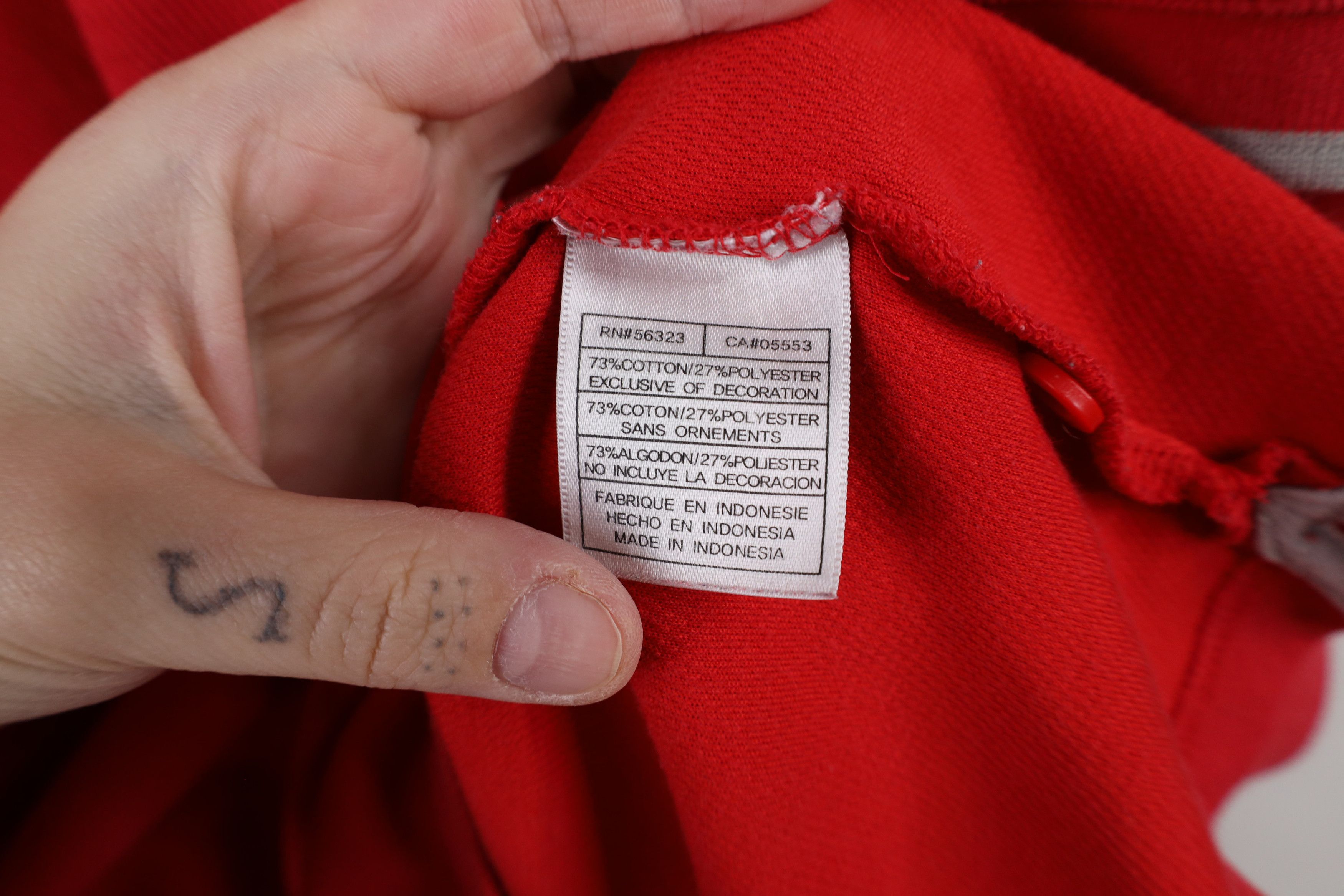 Nike × Vintage Vintage Nike Mini Swoosh Ohio State University Polo Shirt Size US XXL / EU 58 / 5 - 7 Thumbnail