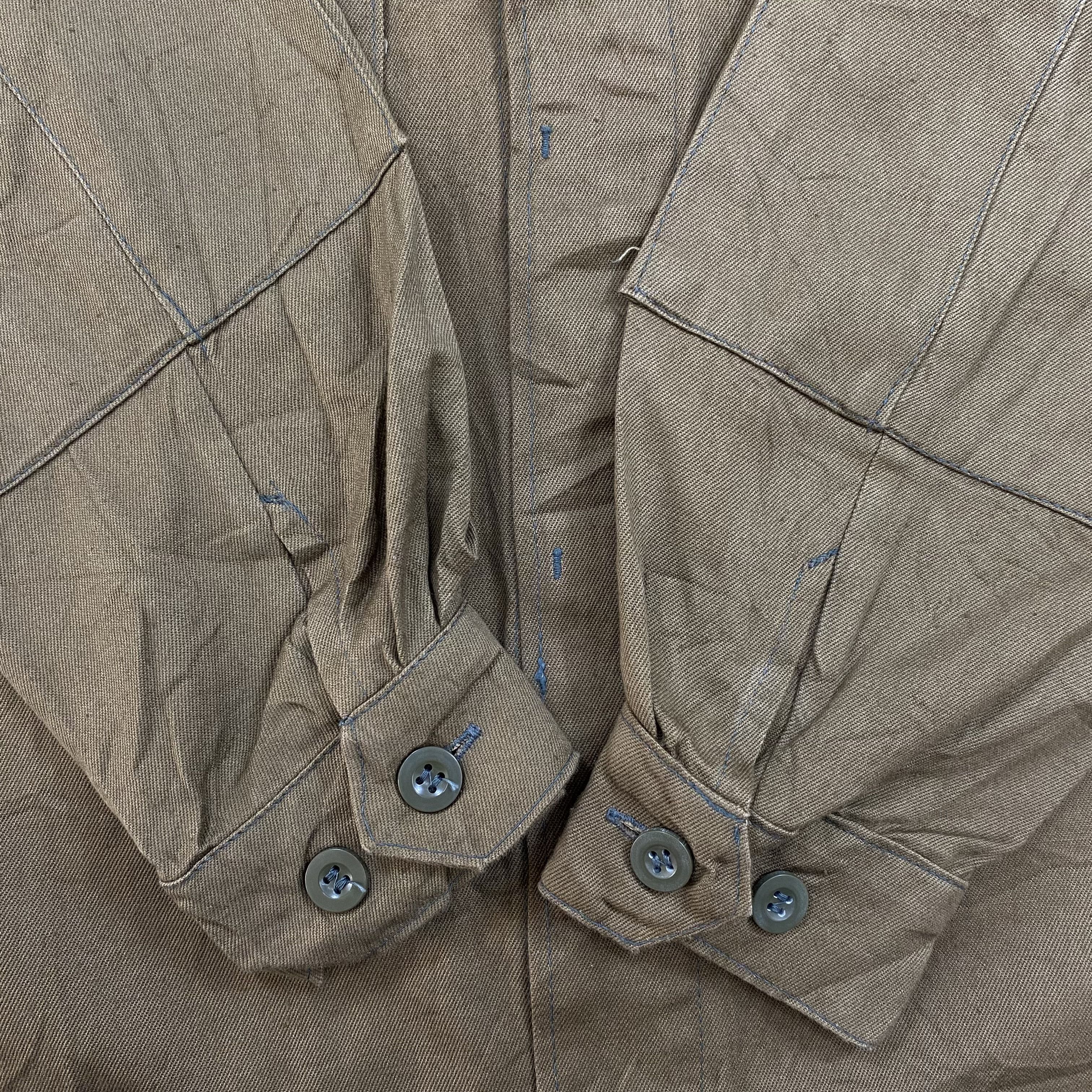 Vintage Vintage 60s Military Khaki Field Jacket Workwear Chore -J646 Size US L / EU 52-54 / 3 - 15 Thumbnail