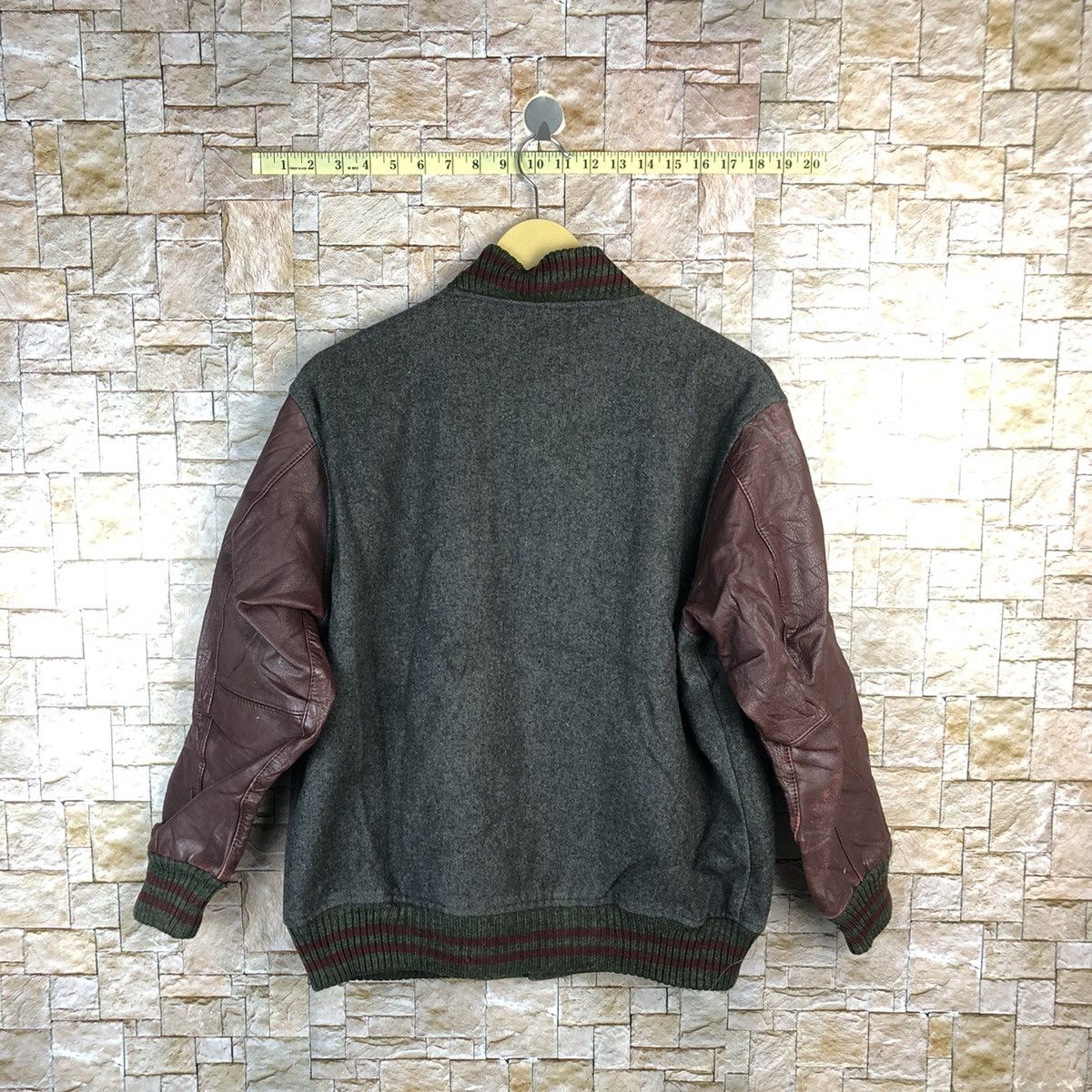 Japanese Brand Japanese Brand Maroon Bombers varsity Jacket #A826 Size US M / EU 48-50 / 2 - 11 Thumbnail