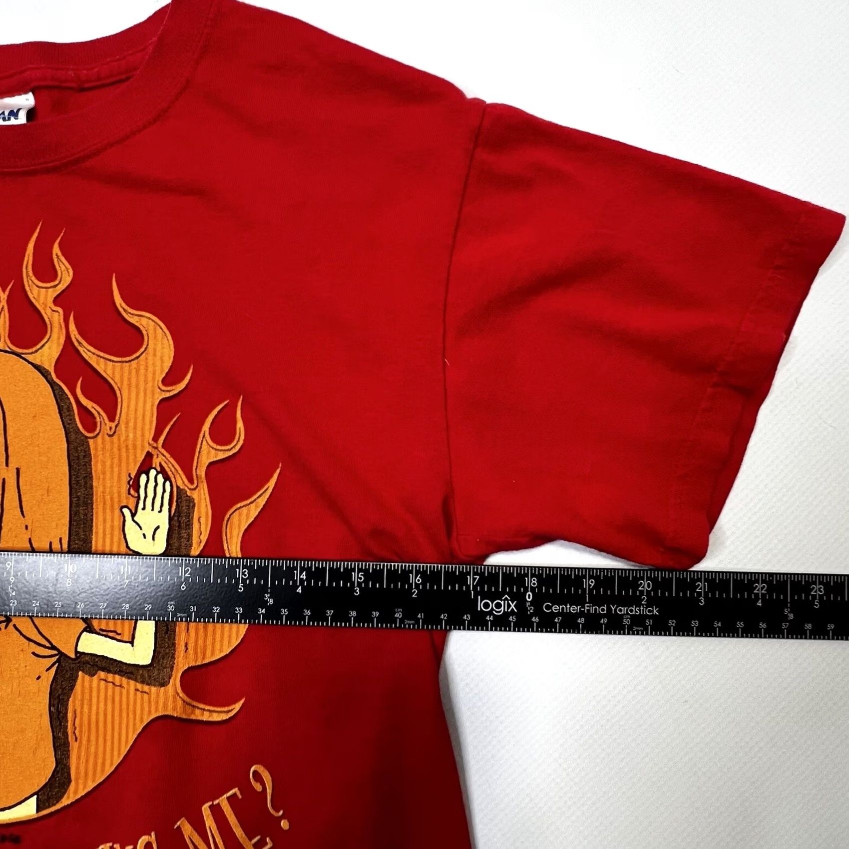 Gildan VINTAGE Beavis and Butthead T Shirt Mens Small Red 2004 Cornholio MTV Shirt Logo Beavis And Butthead Are You Threatening Me T Shirt Mens Small Size US S / EU 44-46 / 1 - 4 Thumbnail