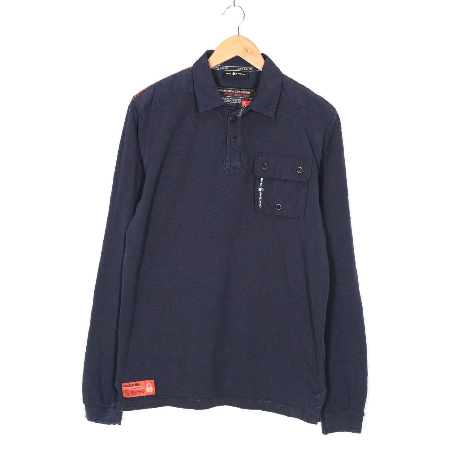 Vintage Nike Sail Racing Strom Rugger Rugby Polo Shirt Men L Long Sleeve Blue VR2172 Size US L / EU 52-54 / 3 - 2 Thumbnail