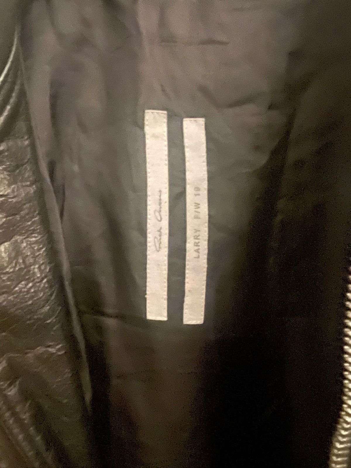 Rick Owens Rick Owens Larry 2019 Calf Leather Bomber Jacket Size US XL / EU 56 / 4 - 3 Thumbnail