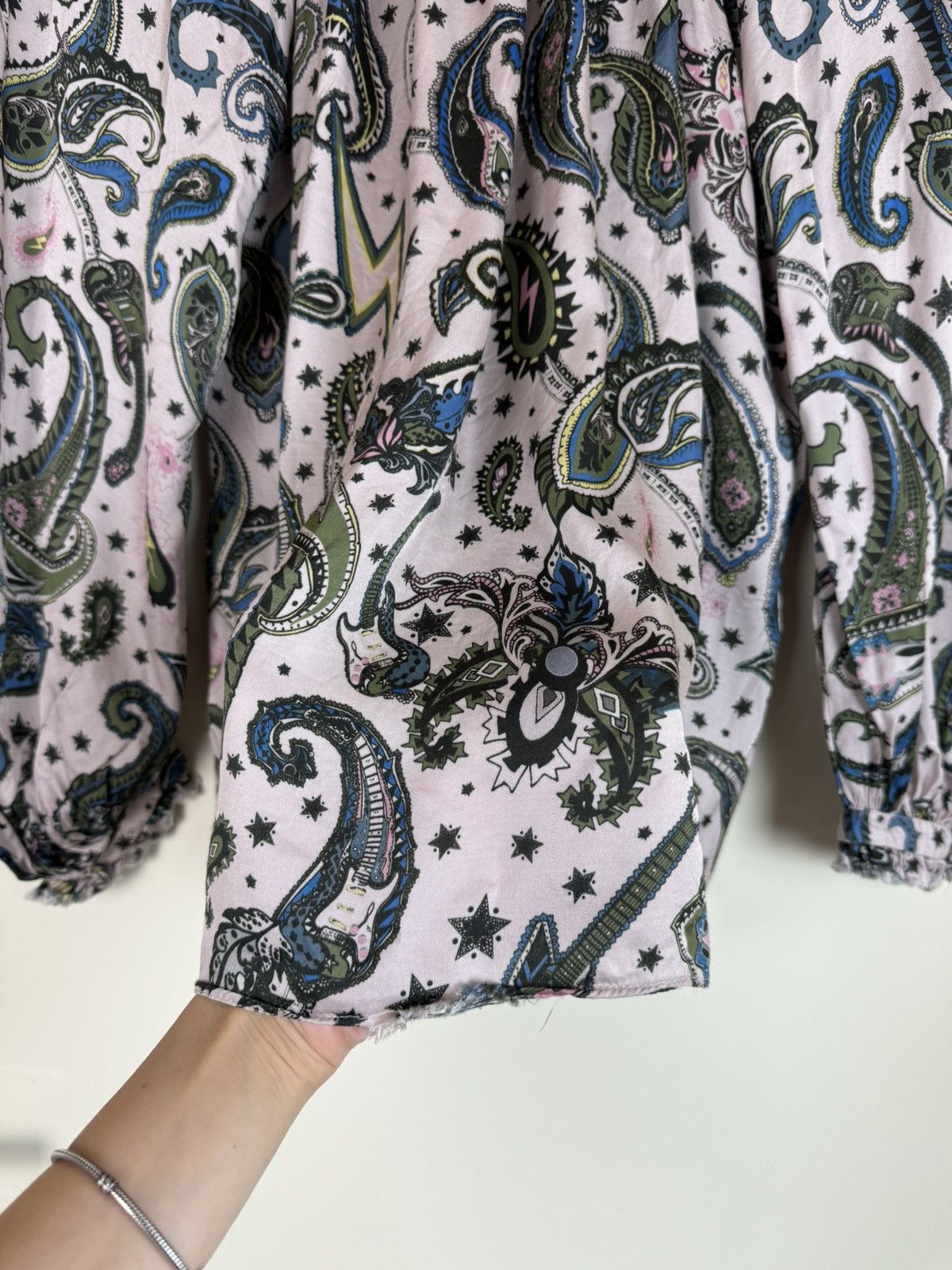 Zadig & Voltaire Zadig Voltaire voluminous balloon sleeve blouse paisley Etro Size S / US 4 / IT 40 - 14 Thumbnail