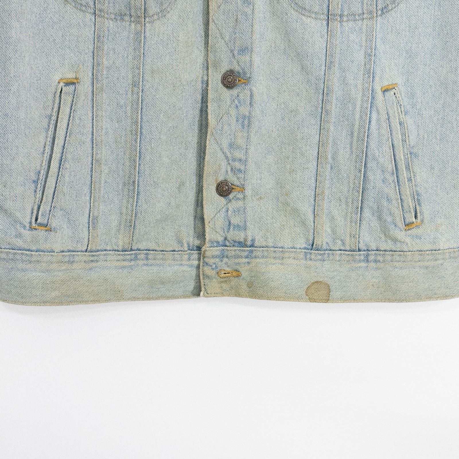Lee Vintage 70s Lee Patd 153438 Trucker Jacket Large Cutoff Size US L / EU 52-54 / 3 - 3 Thumbnail
