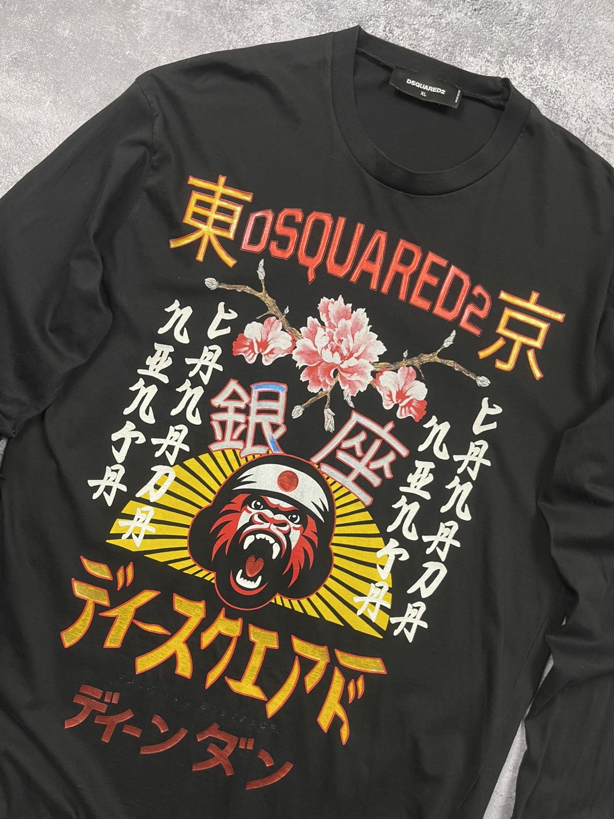 Dsquared2 Dsquared2 Long Sleeve T-Shirt Logo Print Rare Y2K Japanese Size US XL / EU 56 / 4 - 7 Thumbnail