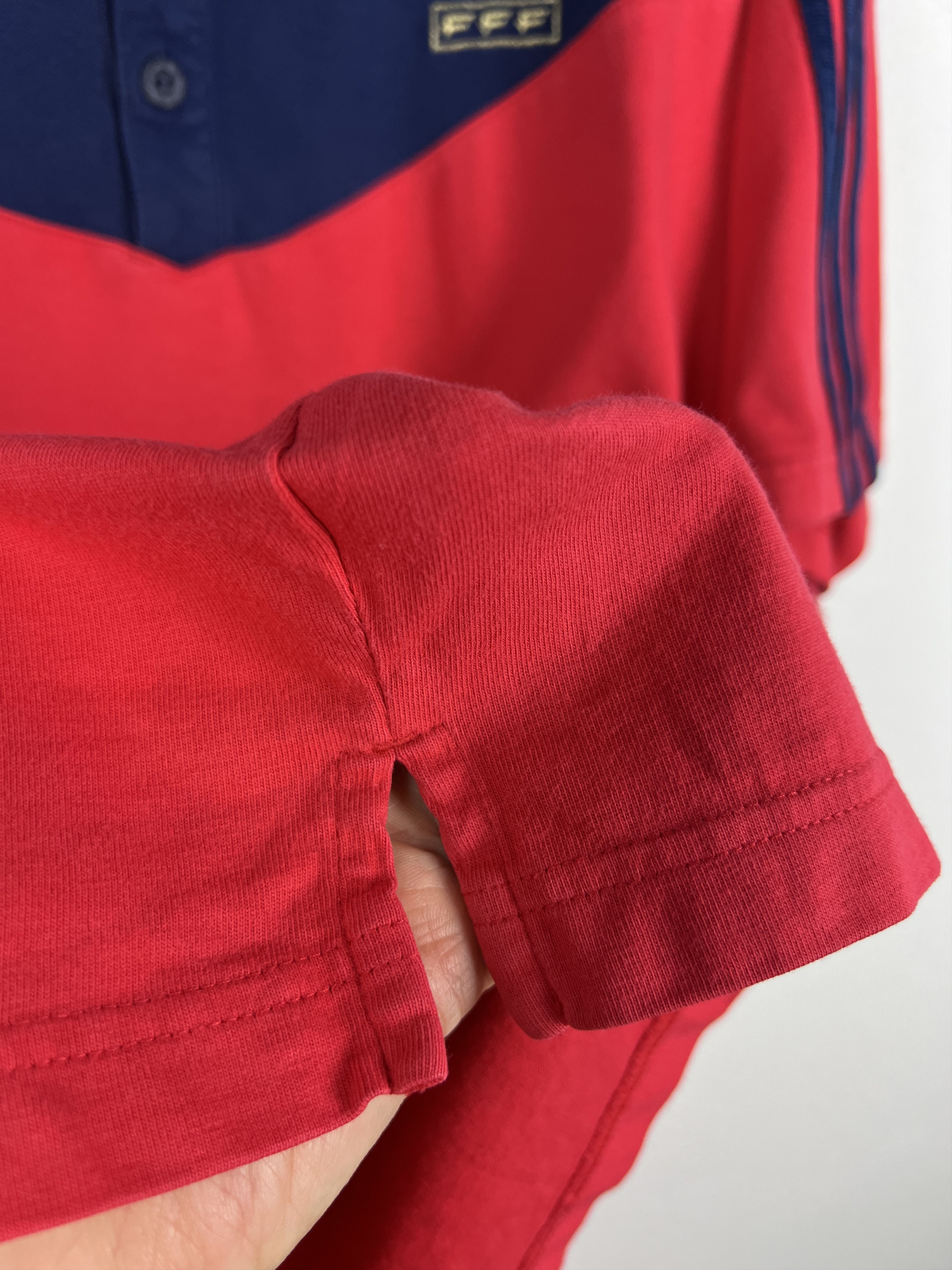 Adidas Adidas France Football Train Polo Shirt Soccer Jersey Trikot Size US XL / EU 56 / 4 - 4 Thumbnail