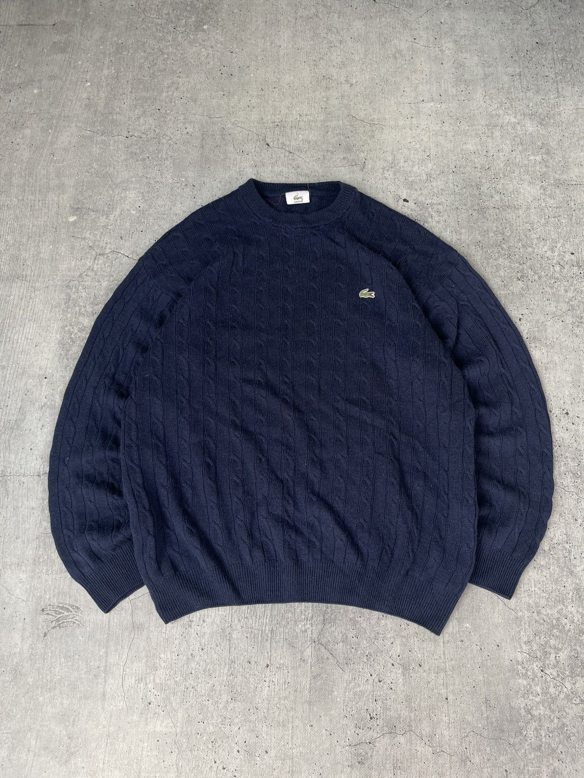 Lacoste Vintage 90s Lacoste Knite Wool Sweater Size US XL / EU 56 / 4 - 1 Thumbnail
