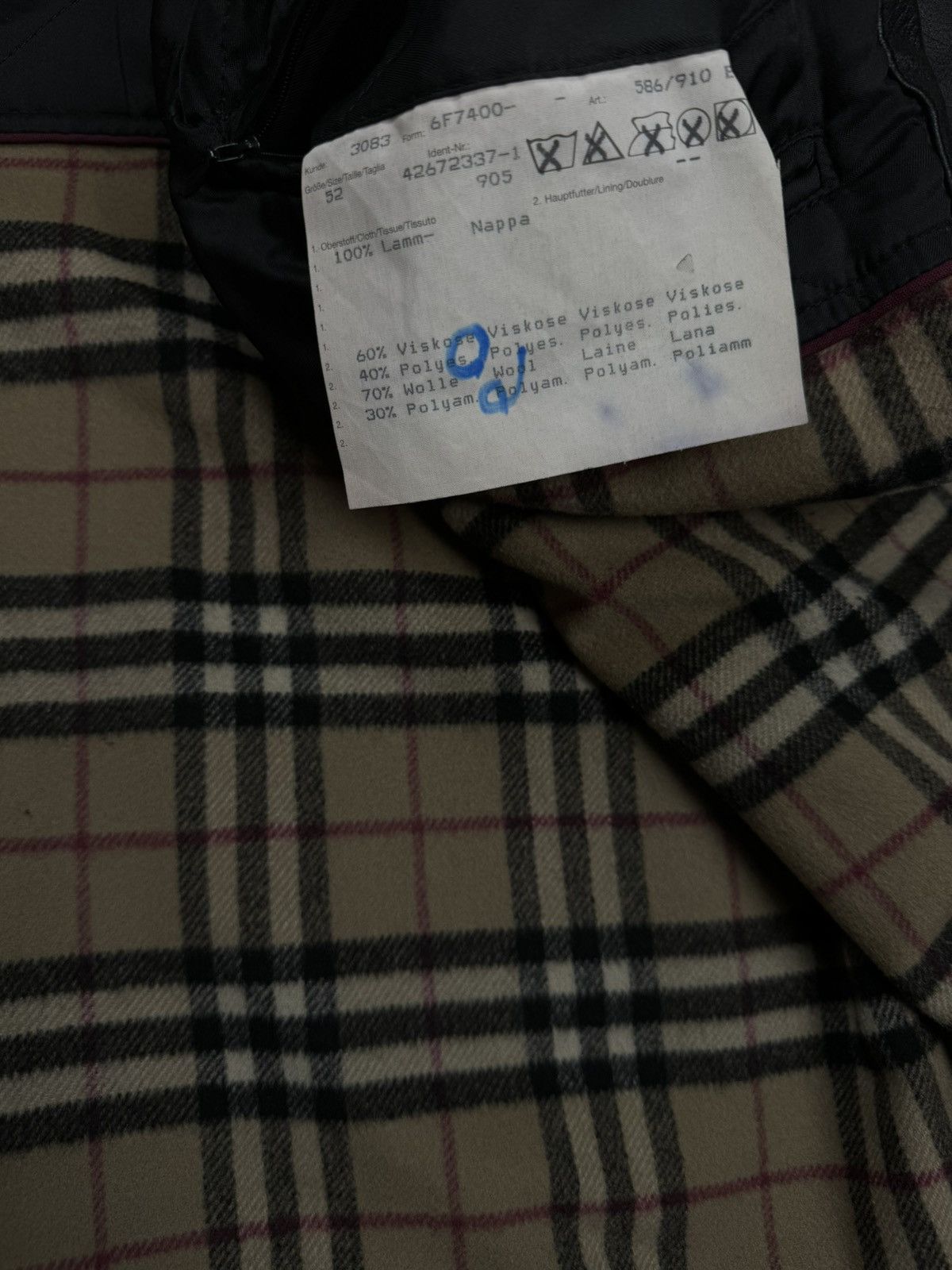 Burberry Vintage leather jacket Burberry original luxury casual item Size US XL / EU 56 / 4 - 2 Thumbnail