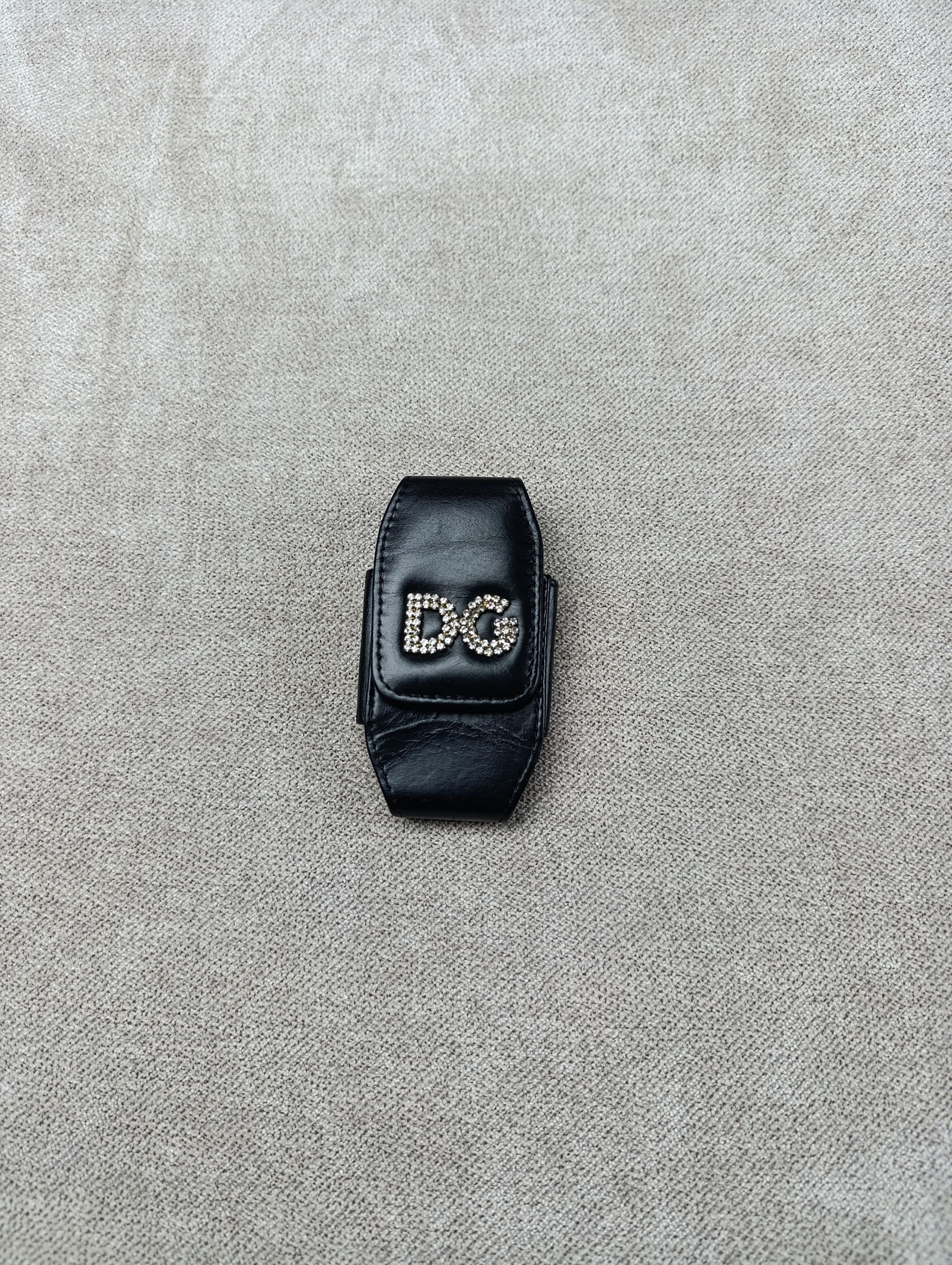 Dolce & Gabbana Dolce Gabbana Black Leather Case/ Bag Size ONE SIZE - 14 Thumbnail