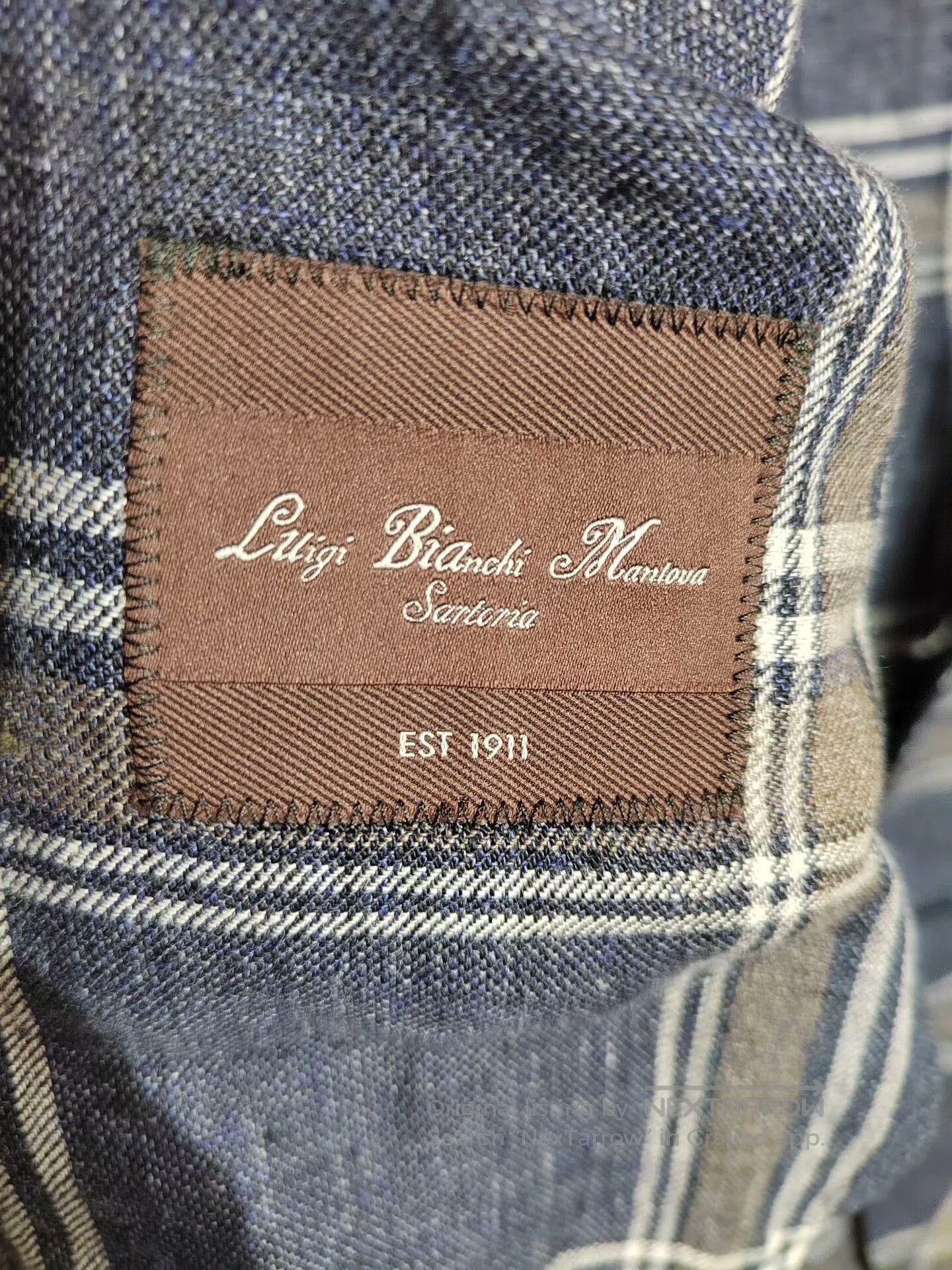 L.B.M. 1911 Luigi Bianchi Mantova Check Blazer. Size US L / EU 52-54 / 3 - 6 Thumbnail