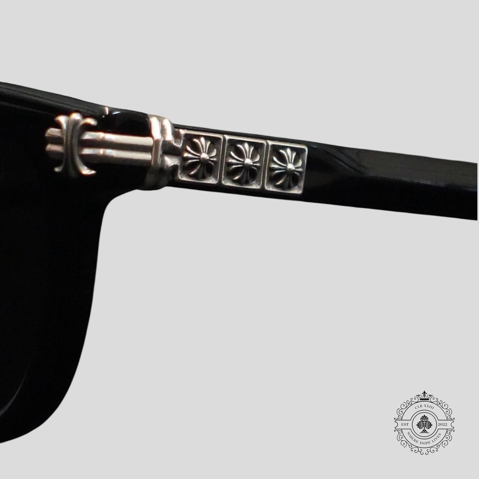 Chrome Hearts Chrome Hearts Smoke Show Glasses in Black/Silver Size ONE SIZE - 3 Thumbnail