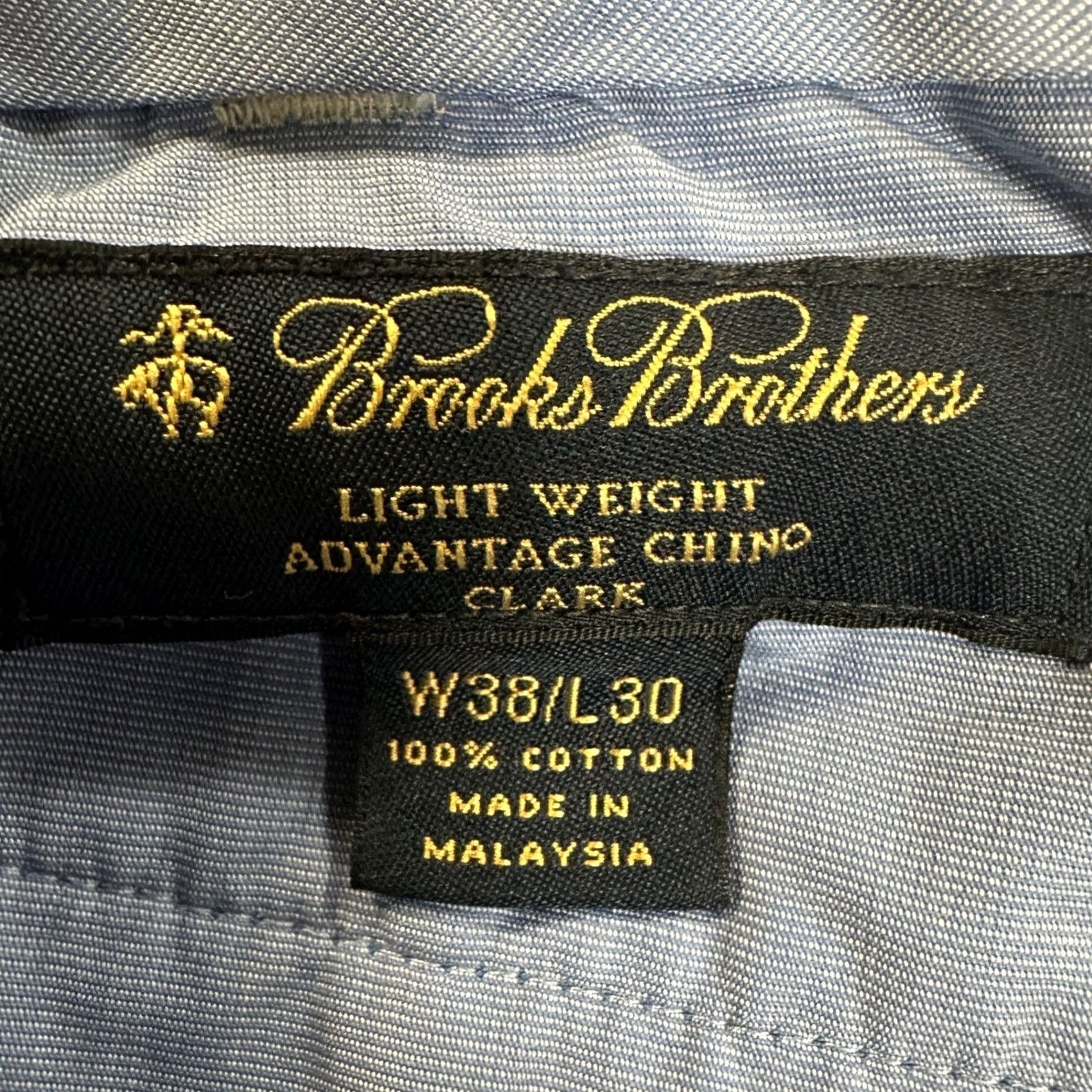 Brooks Brothers Brooks Brothers Clark Men Advantage Chino Pants 38X30 Light Gray Straight Cotton Size US 38 / EU 54 - 3 Thumbnail