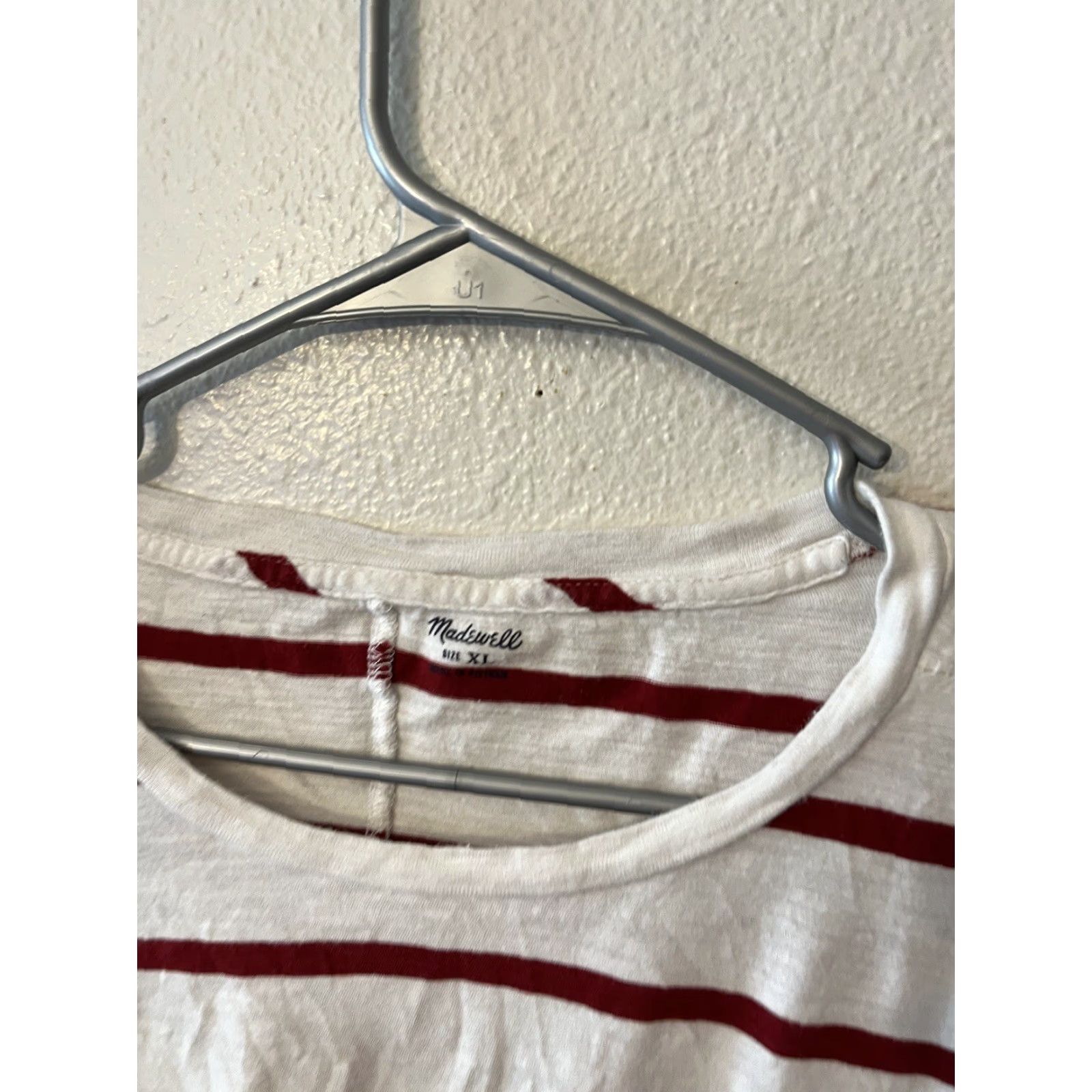 Madewell Madewell Shirt Womens XL Long Sleeve Striped Scoop Neck T-Shirt Multicolor Casual Size XL / US 12-14 / IT 48-50 - 2 Thumbnail