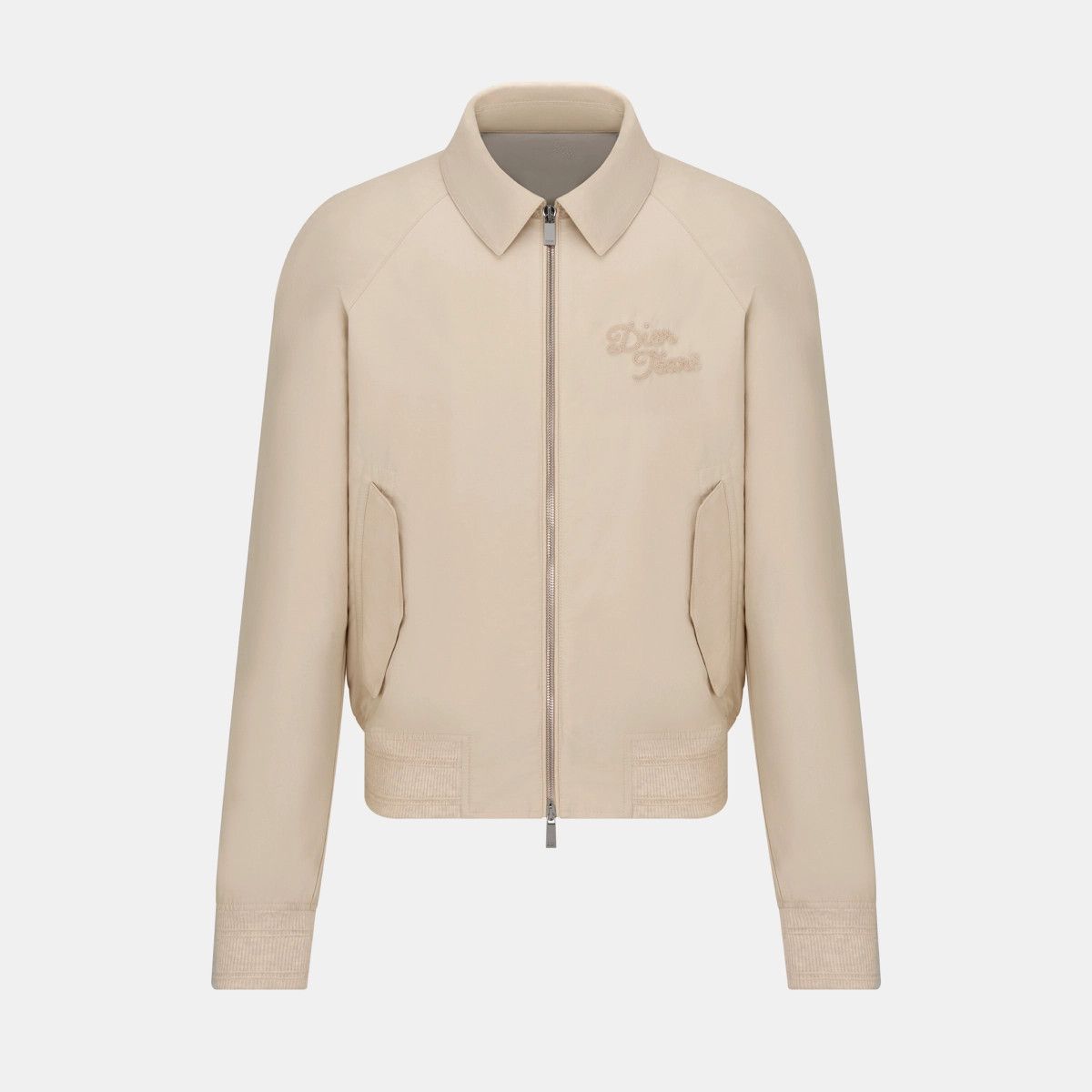 o1bcso1str0125 Tears Zipped Blouson in White