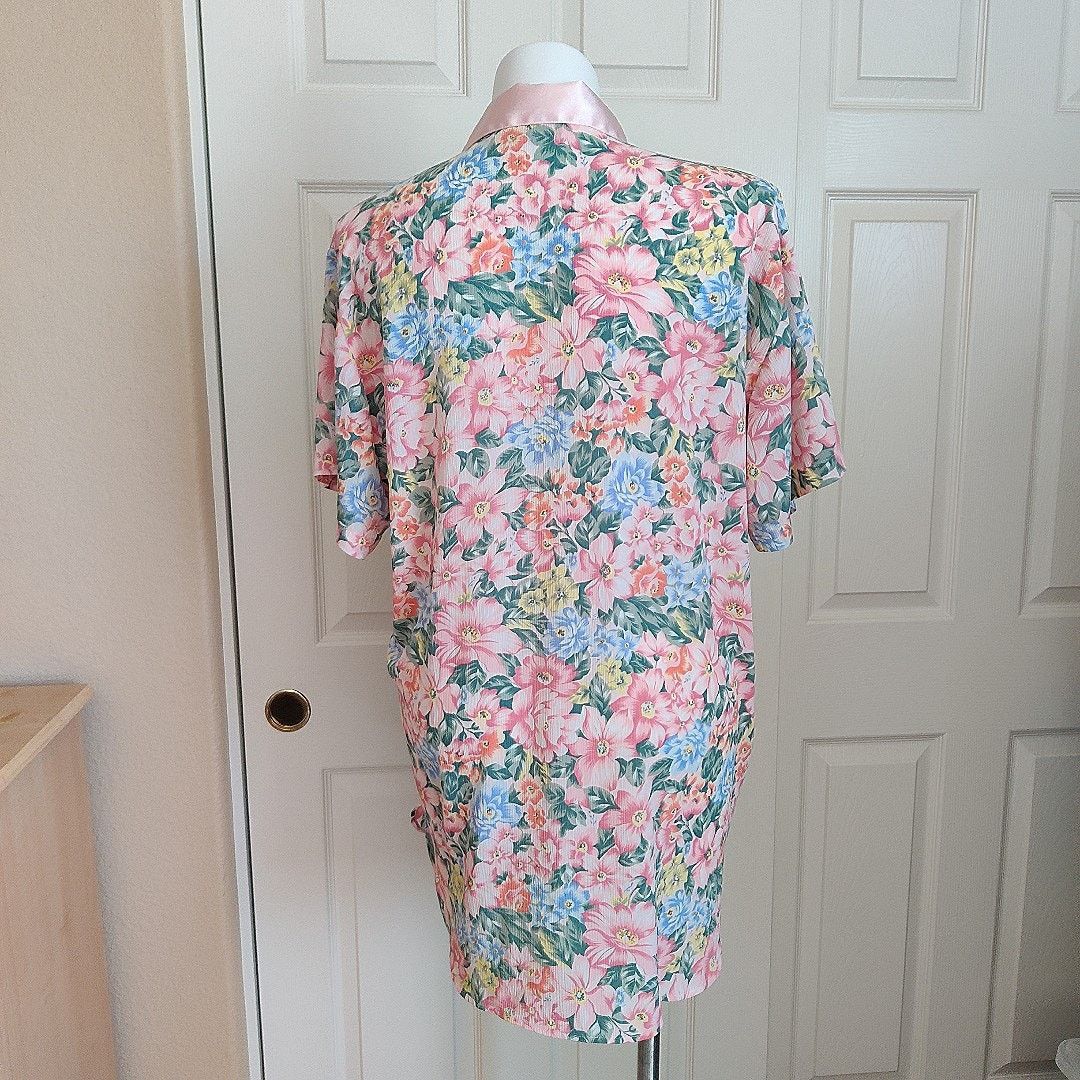 Victoria's Secret Vintage gold label oversized floral nightgown M/L Size ONE SIZE - 4 Thumbnail