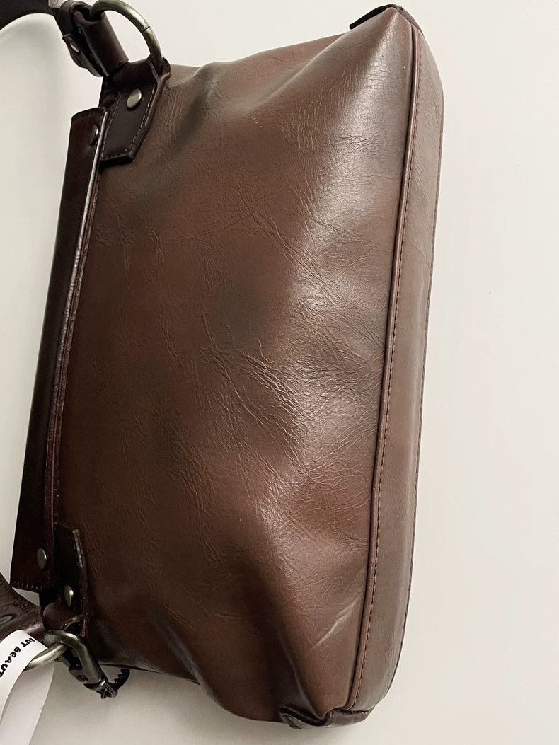 Jean Paul Gaultier Jean Paul Gaultier Bullet Buckle Leather Shoulder Bag 2504- Size ONE SIZE - 7 Thumbnail
