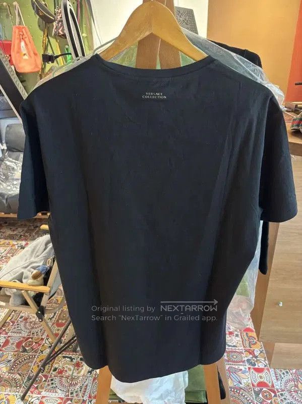Versace Versace Black Cotton Medusa T-Shirt for Women . Size L / US 10 / IT 46 - 2 Thumbnail