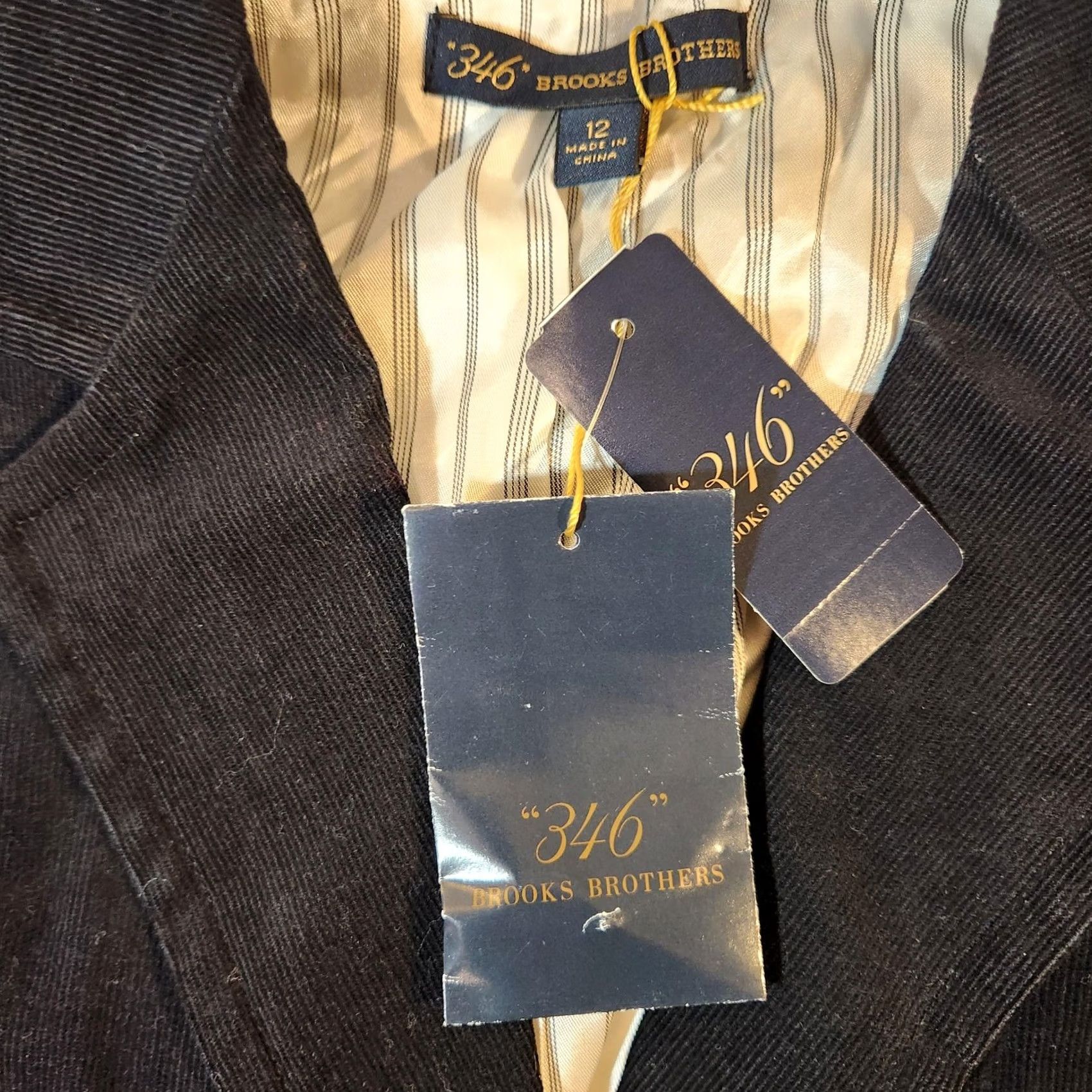 Brooks Brothers Brooks Brothers 346 Blazer Womens 12 Black Button Front Classic Jacket NWT VINTAGE? Size XL / US 12-14 / IT 48-50 - 2 Thumbnail
