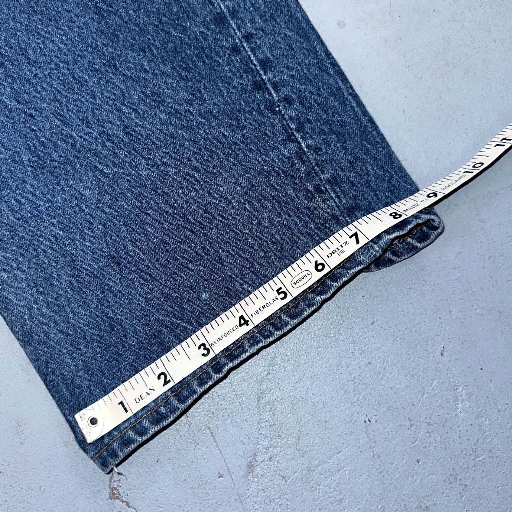Levi's VINTAGE Levi's 501 Jeans Men's Straight Leg 44x32 Blue 90s USA Classic Denim Mid Rise Size US 44 / EU 60 - 5 Thumbnail