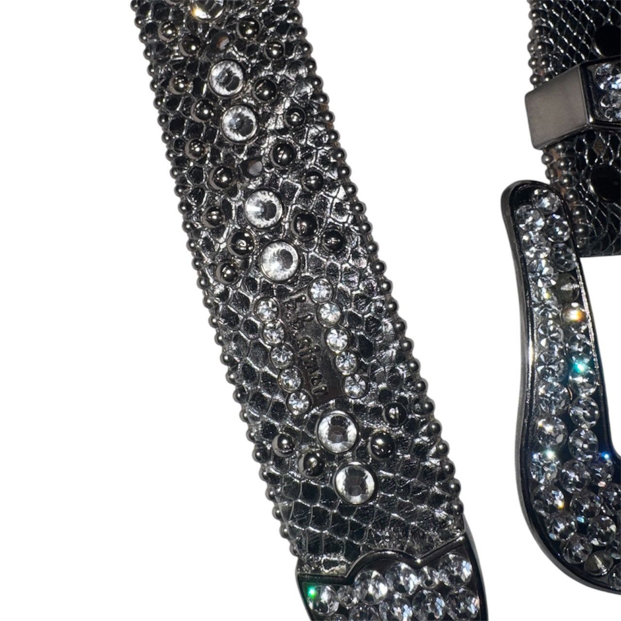 B.B. Simon bb simon cross snake skin belt Size 36 - 4 Thumbnail
