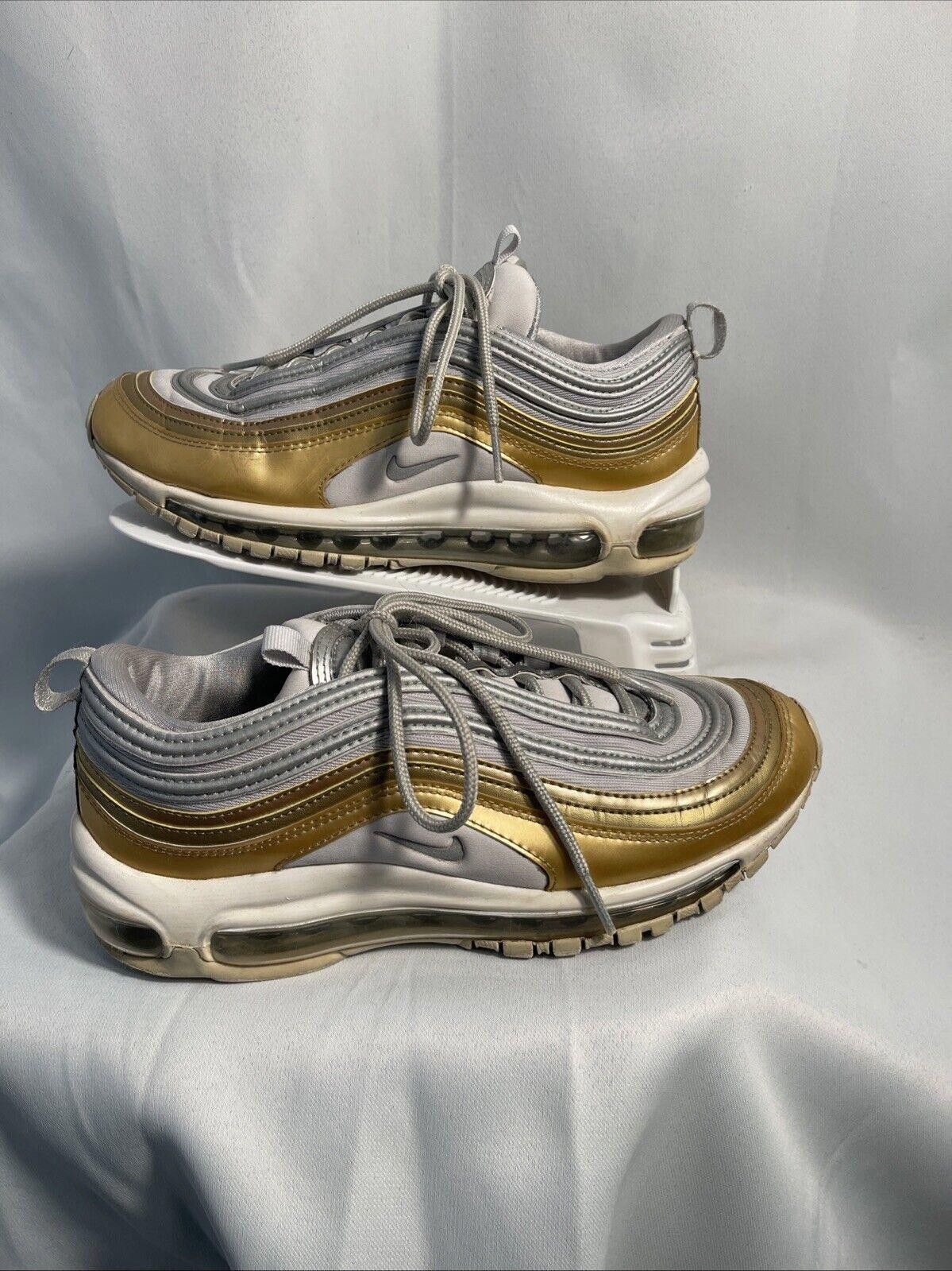 Nike Size 8- Nike Air Max 97 Metallic Gold 2018 - AQ4137-00 Size US 8 / IT 38 - 2 Thumbnail