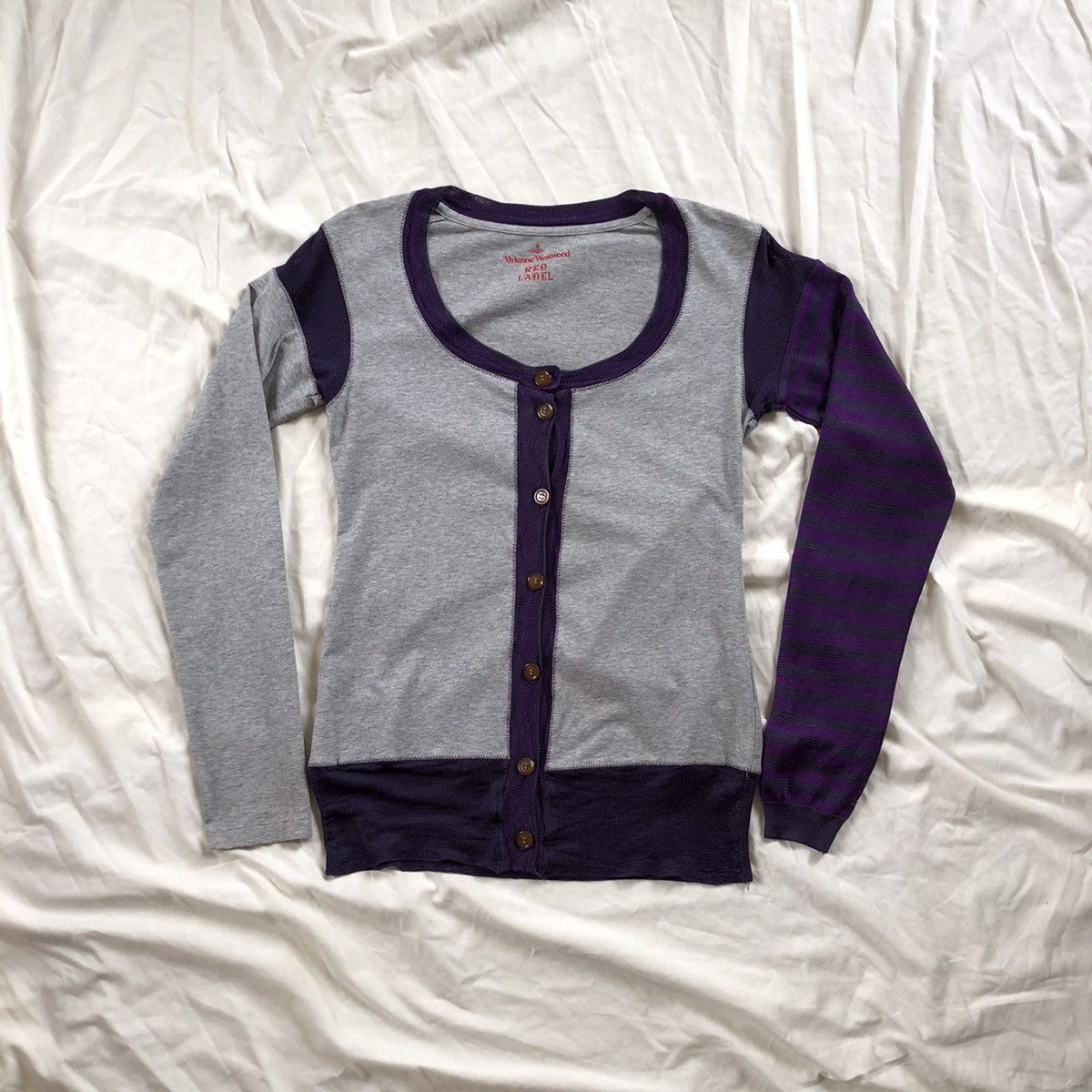Japanese Brand × Vivienne Westwood VIVIENNE WESTWOOD Red Label Flower Design Button Sweater Size XXS / US 00 / IT 34 - 2 Thumbnail