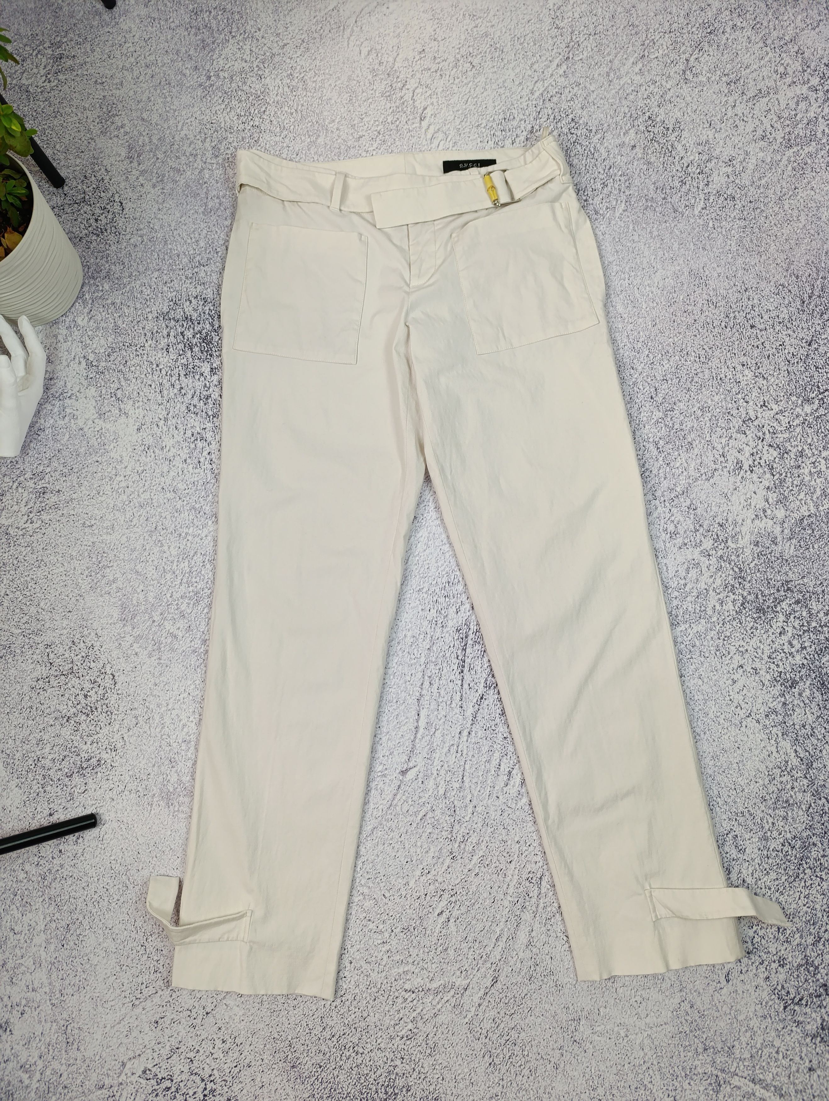 パンツ Gucci Pantaloni in jersey di cotone con ricamo Gucci Gucci Pantaloni In Jersey Di Cotone Con Ricamo for