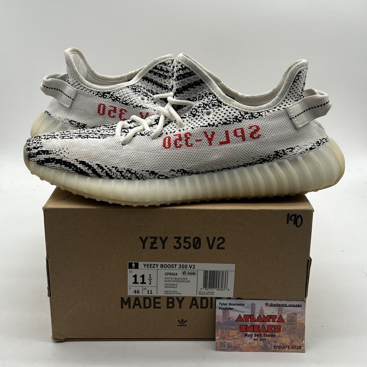 Adidas Yeezy boost 350 zebra Size US 11.5 / EU 44-45 - 1 Thumbnail