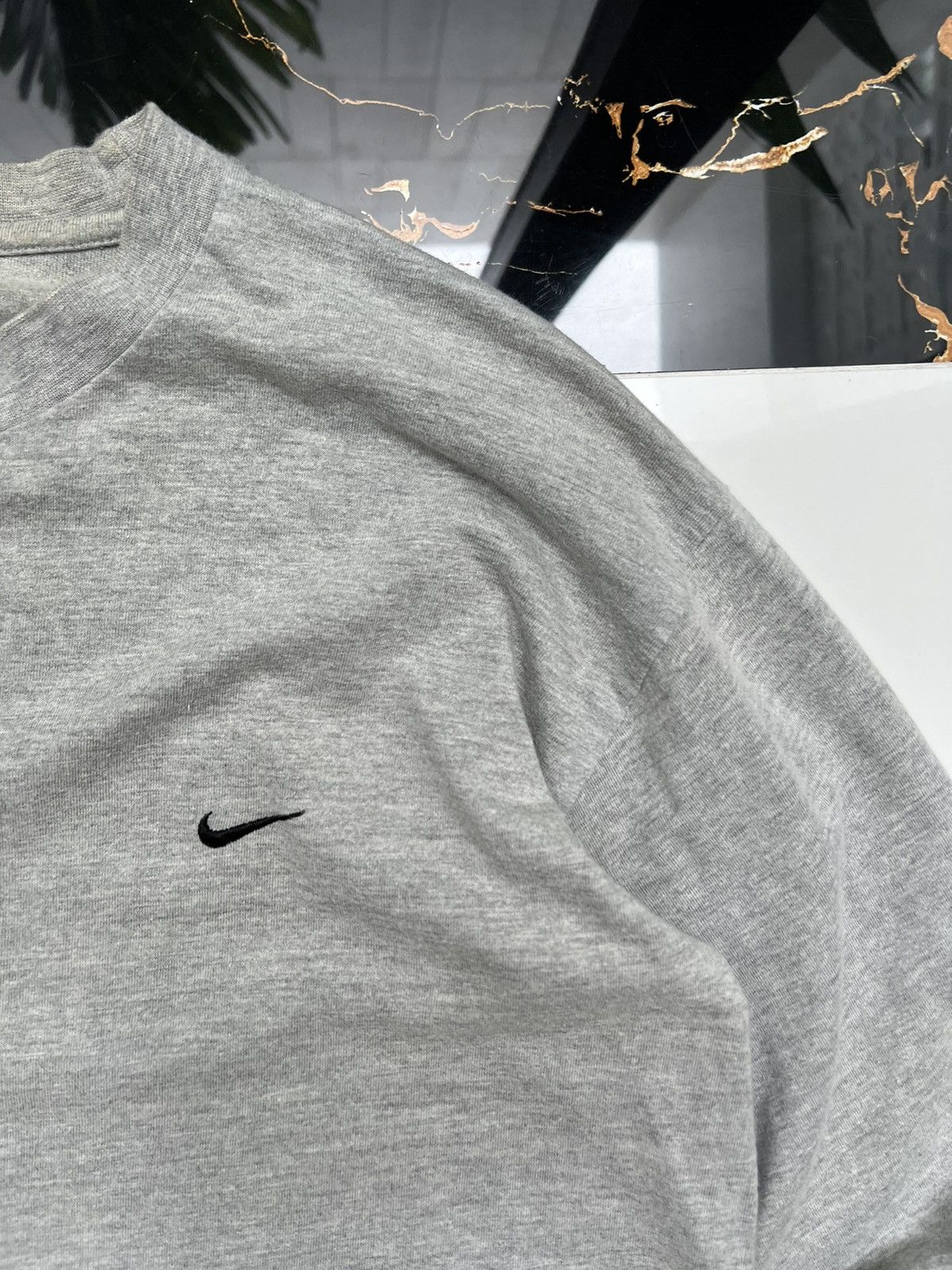 Nike × Vintage 90’s NIKE BASIC RETRO SWOOSH LOGO CREWNECK Y2K Size US M / EU 48-50 / 2 - 3 Thumbnail