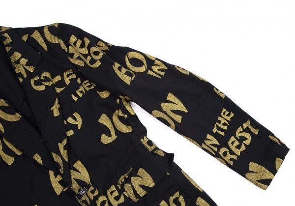 Other Comme Des Garcons Black vintage gilded logo blazer Size US S / EU 44-46 / 1 - 6 Thumbnail