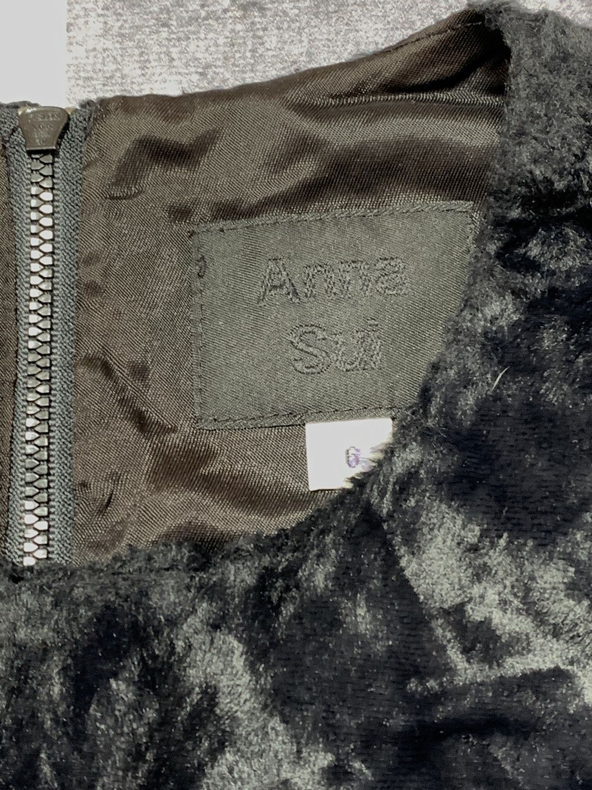 Anna Sui × Japanese Brand × Vintage Vintage 90s Anna Sui Made in USA zip vest tank top Size M / US 6-8 / IT 42-44 - 6 Thumbnail