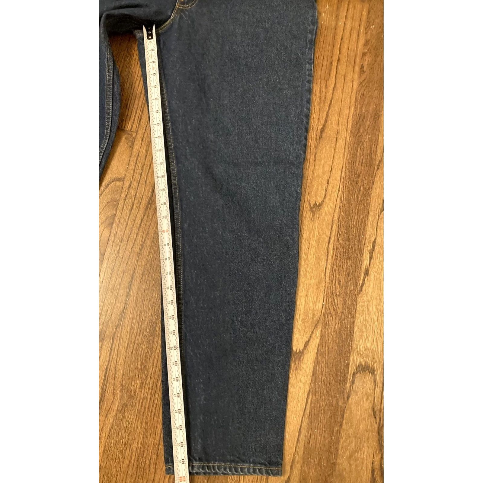 Levi's VINTAGE Levi's 550 Jeans Mens 38x32 (fits 36x32) Dark Blue Orange Tag USA Made 90s Size US 38 / EU 54 - 4 Thumbnail