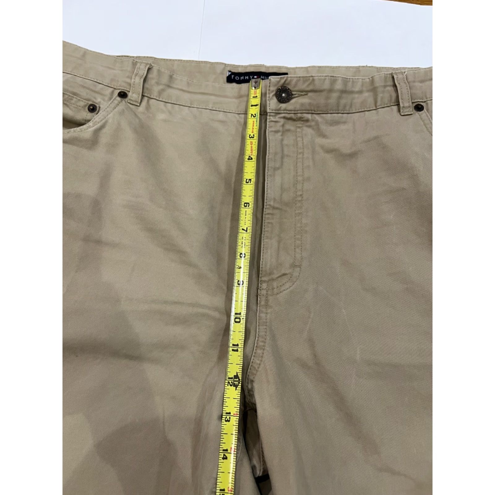 Tommy Hilfiger VINTAGE Tommy Hilfiger Men's Pants Khaki Canvas Straight Leg 42x32 Casual Business Size US 42 / EU 58 - 6 Thumbnail