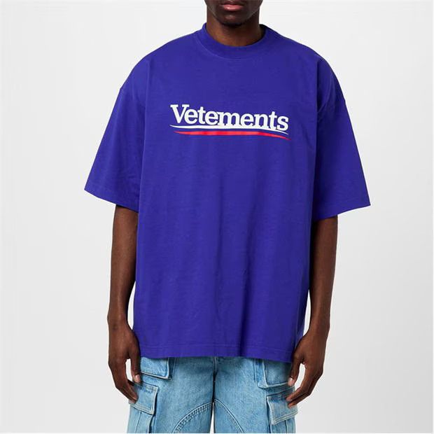 Vetements o1g2r1mq0824 Campaign Logo T-Shirts in Blue Size US XS / EU 42 / 0 - 3 Thumbnail