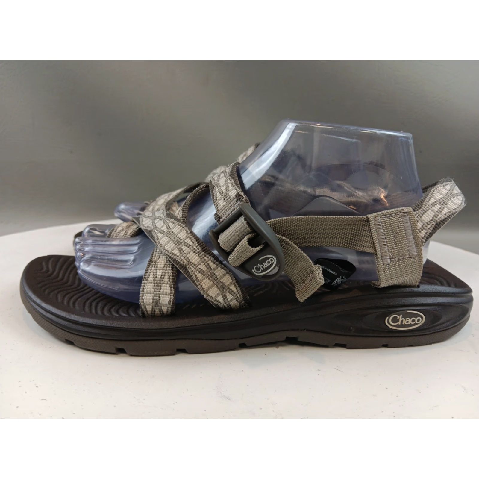 Chaco Chacos Z Boulder 2 Strappy Sandals Women's Size 11 Gray White Zig Zag - Sandal - Women Size US 9 / IT 39 - 5 Thumbnail