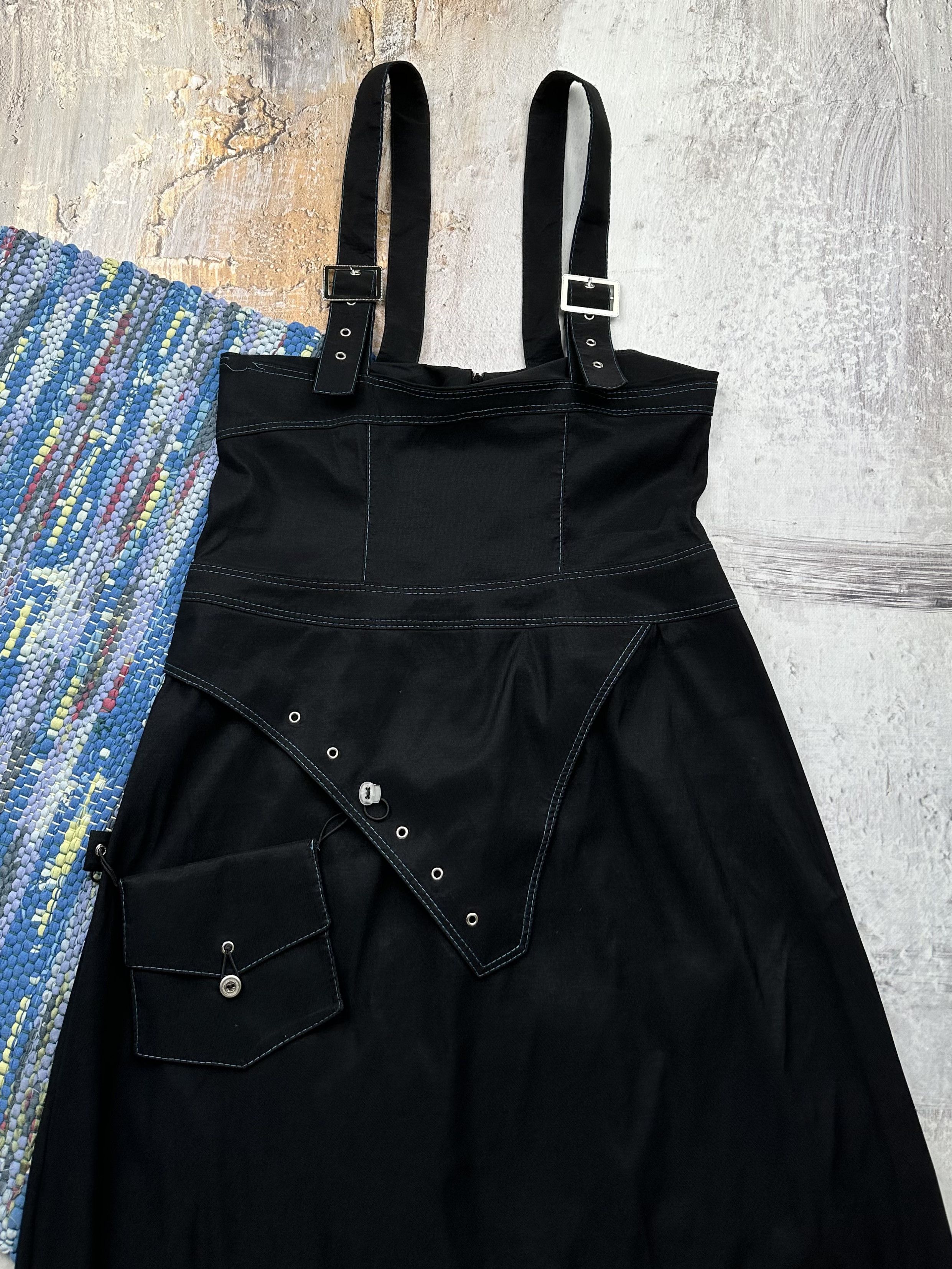 Japanese Brand Vintage Flared Dress A455(617) Size M / US 6-8 / IT 42-44 - 2 Thumbnail