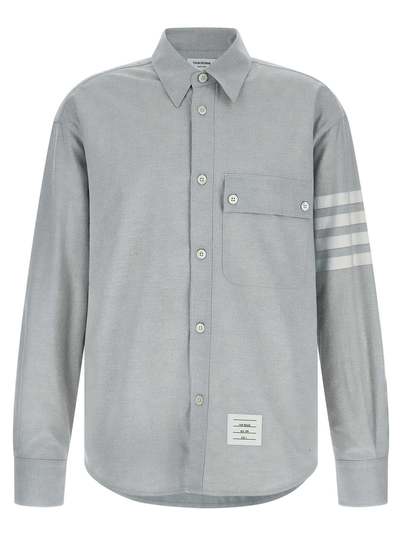 Thom Browne '4Bar' Flannel Shirt Size US M / EU 48-50 / 2 - 1 Thumbnail
