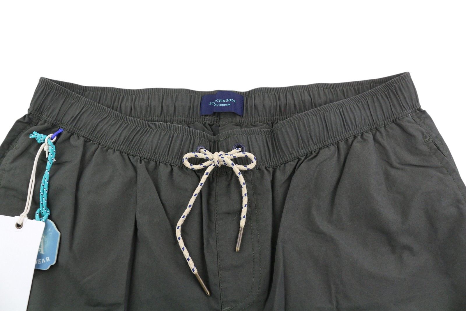 Scotch & Soda W30 Dark Khaki Elastic Waist Mesh Lined 84269 Size US 30 / EU 46 - 4 Thumbnail