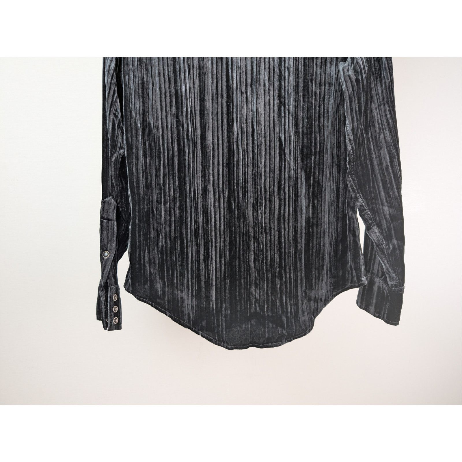 Saint Laurent Paris o1rshd1 CC20 Devore Ribbed Velvet Classic Western Shirt Size US M / EU 48-50 / 2 - 12 Thumbnail
