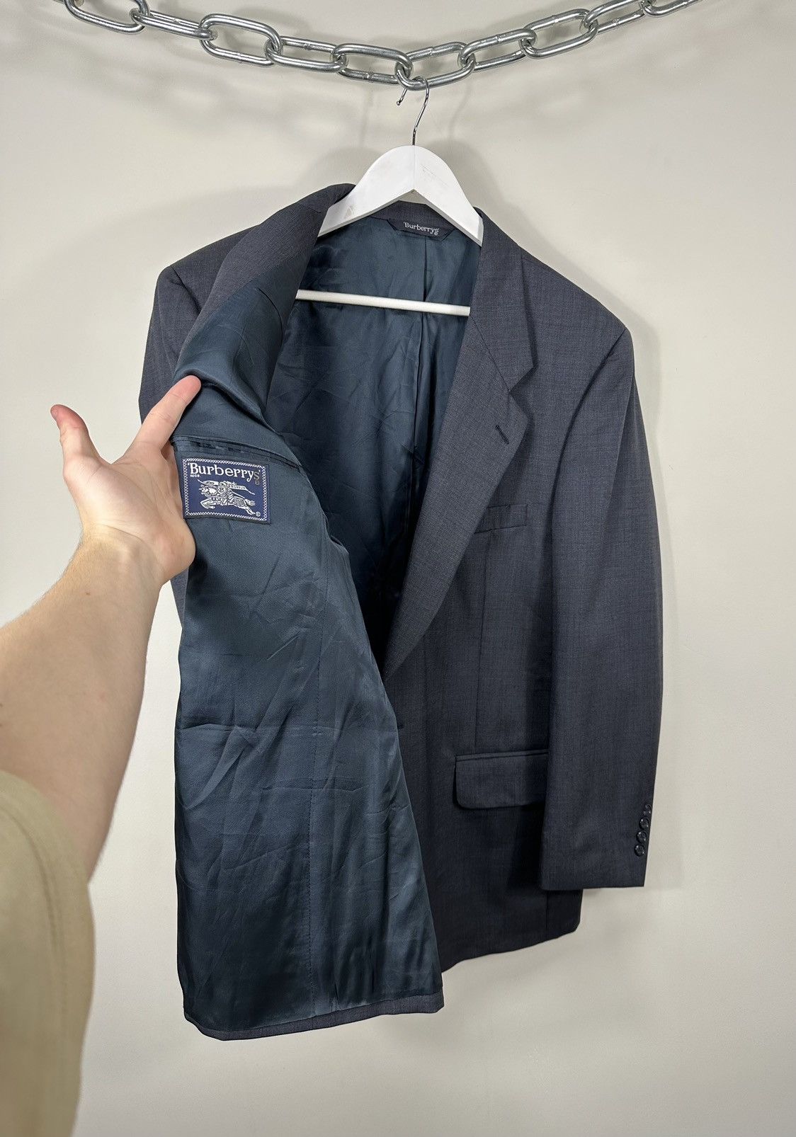 Burberry Vintage Burberry Luxury Designer Archival Wool Blazer Jacket Size 50R - 10 Thumbnail